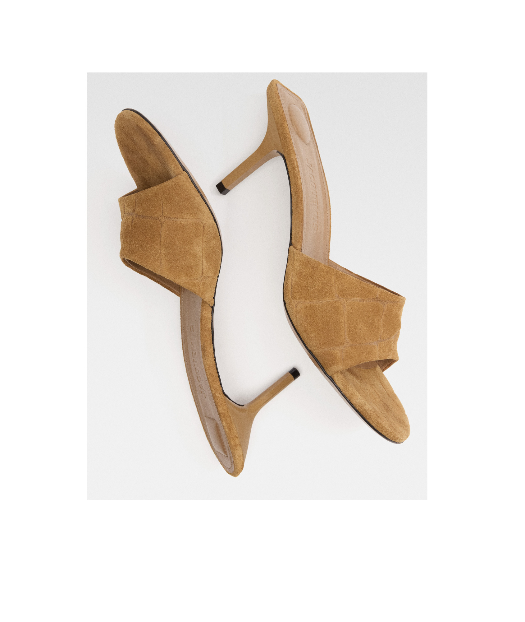 Jacquemus Open-toed High-heeled Sandals In Brown