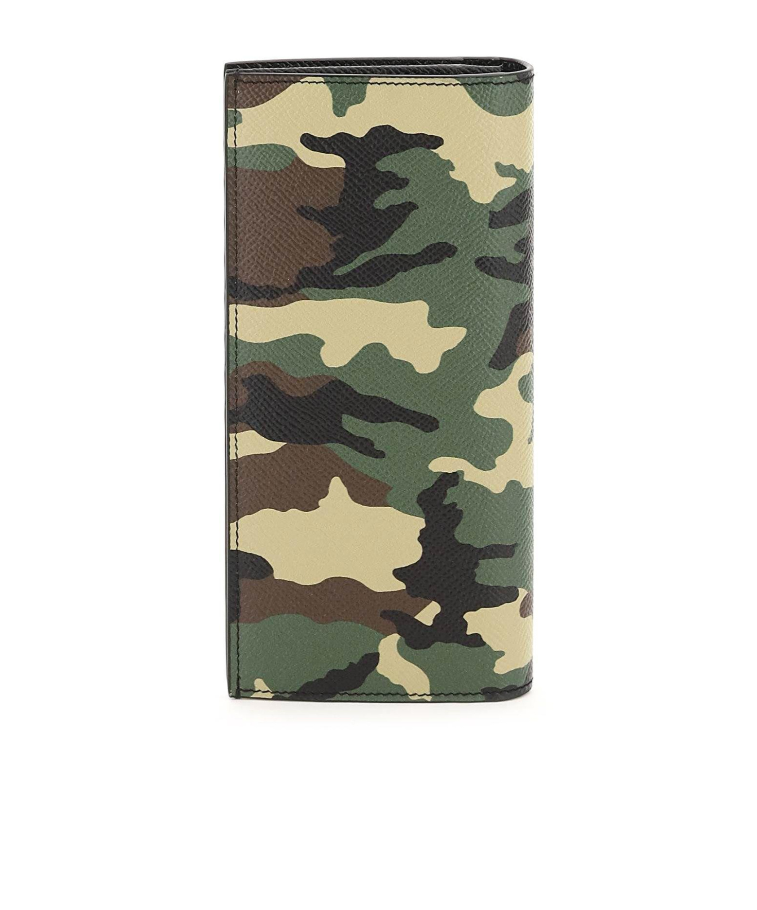 Dolce & Gabbana Patch Printed Wallet In Green