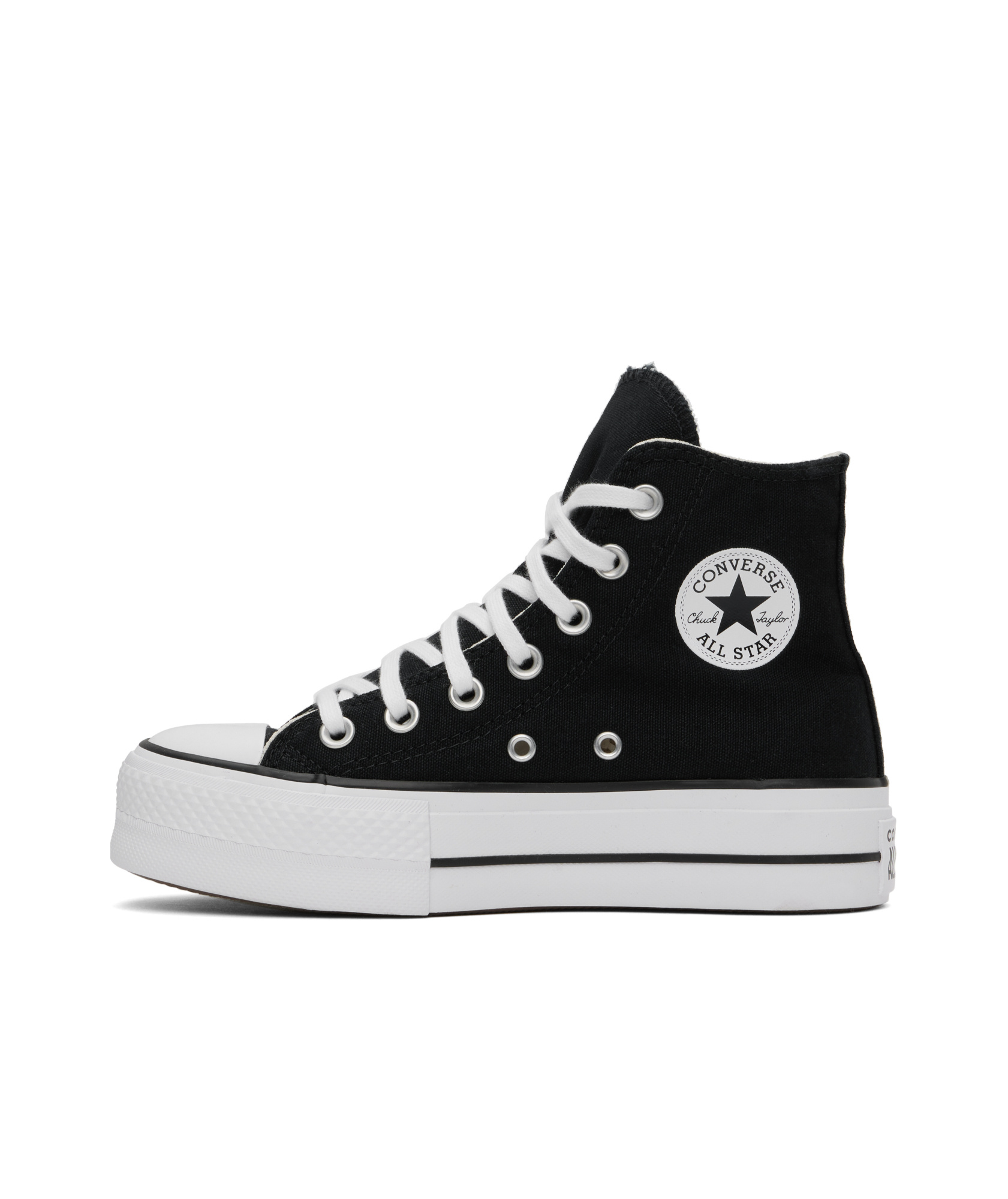 Converse Black Chuck Taylor All Star Platform High-top Sneakers In Black