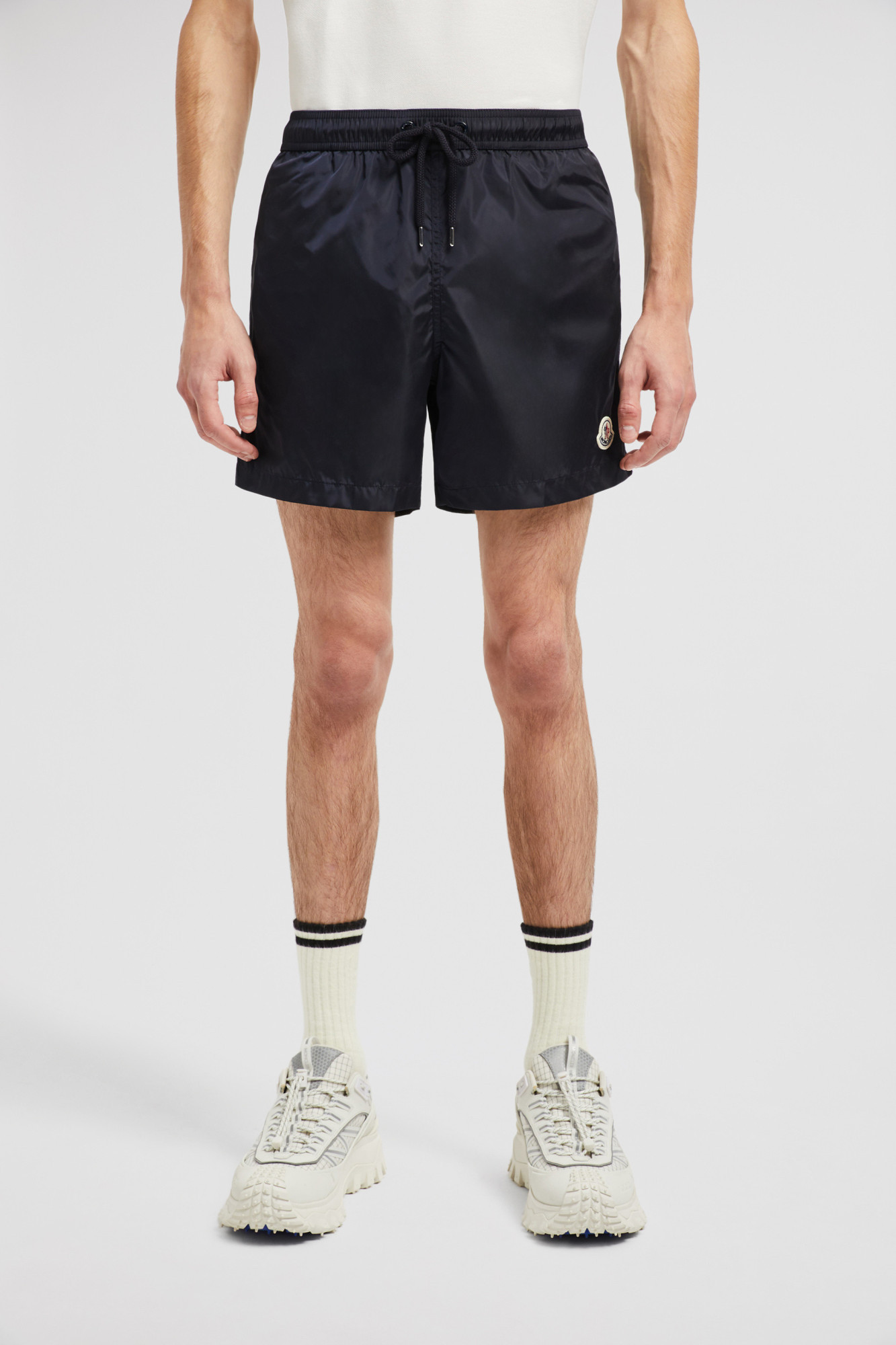 Moncler Short De Bain En Jacquard Monogramme In Blue