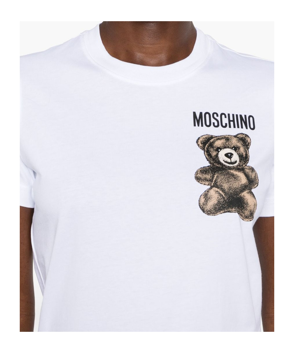 Moschino Leo Teddy-print T-shirt In White