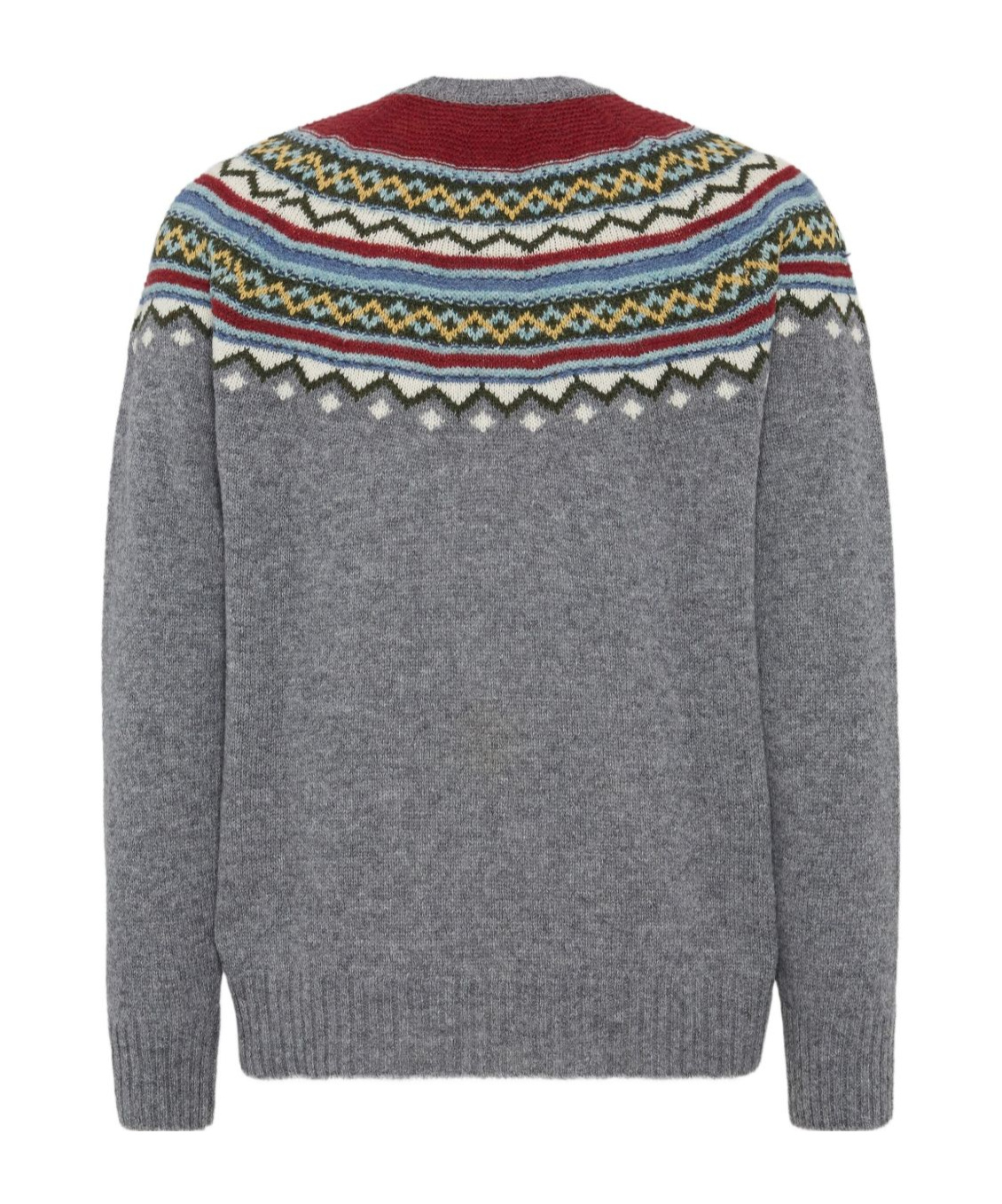 Dsquared2 Intarsia Sweater Sweaters And Cardigans Multicolor In Gray