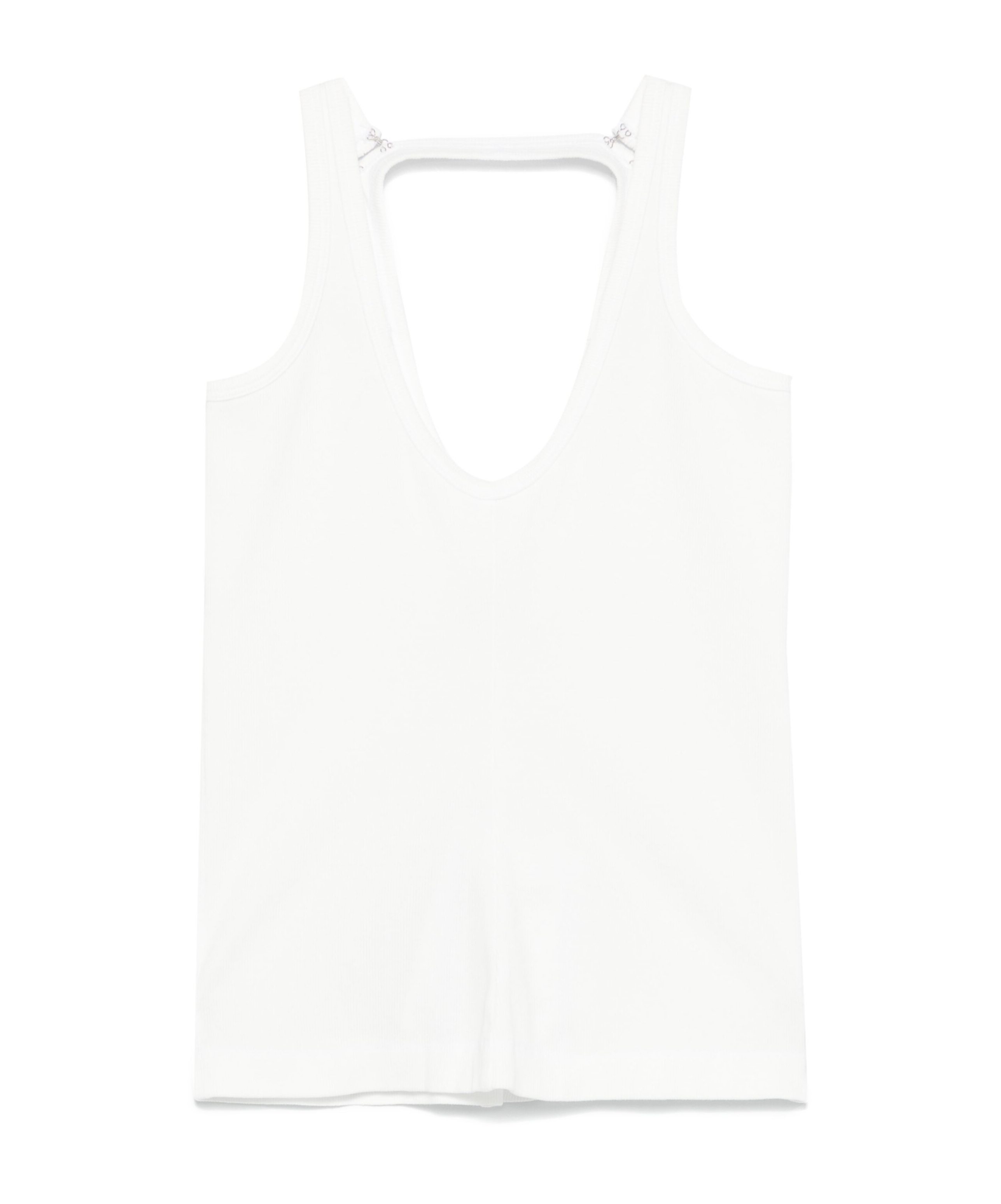 Mm6 Maison Margiela Strap-detail Tank Top In White