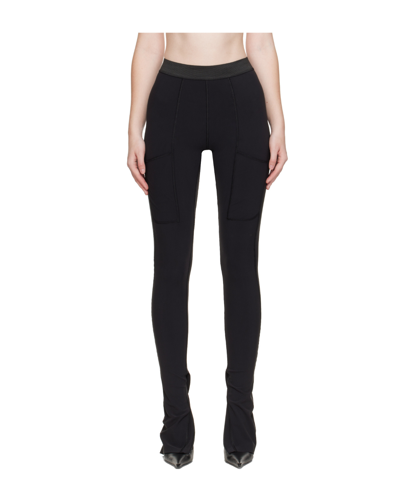 Coperni Elastic Waist Leggings In Black