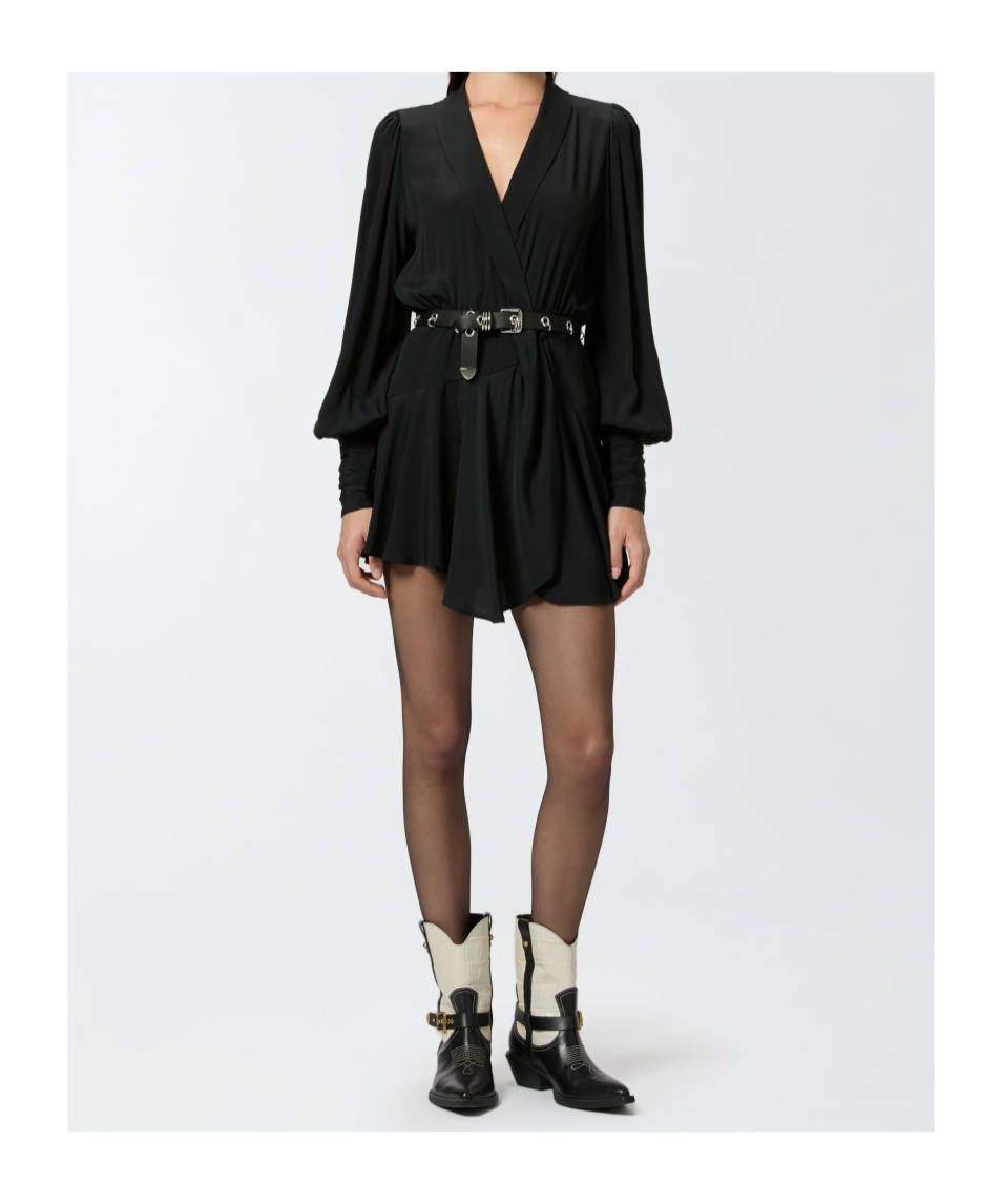 Pinko Melun Mini Dress In Black