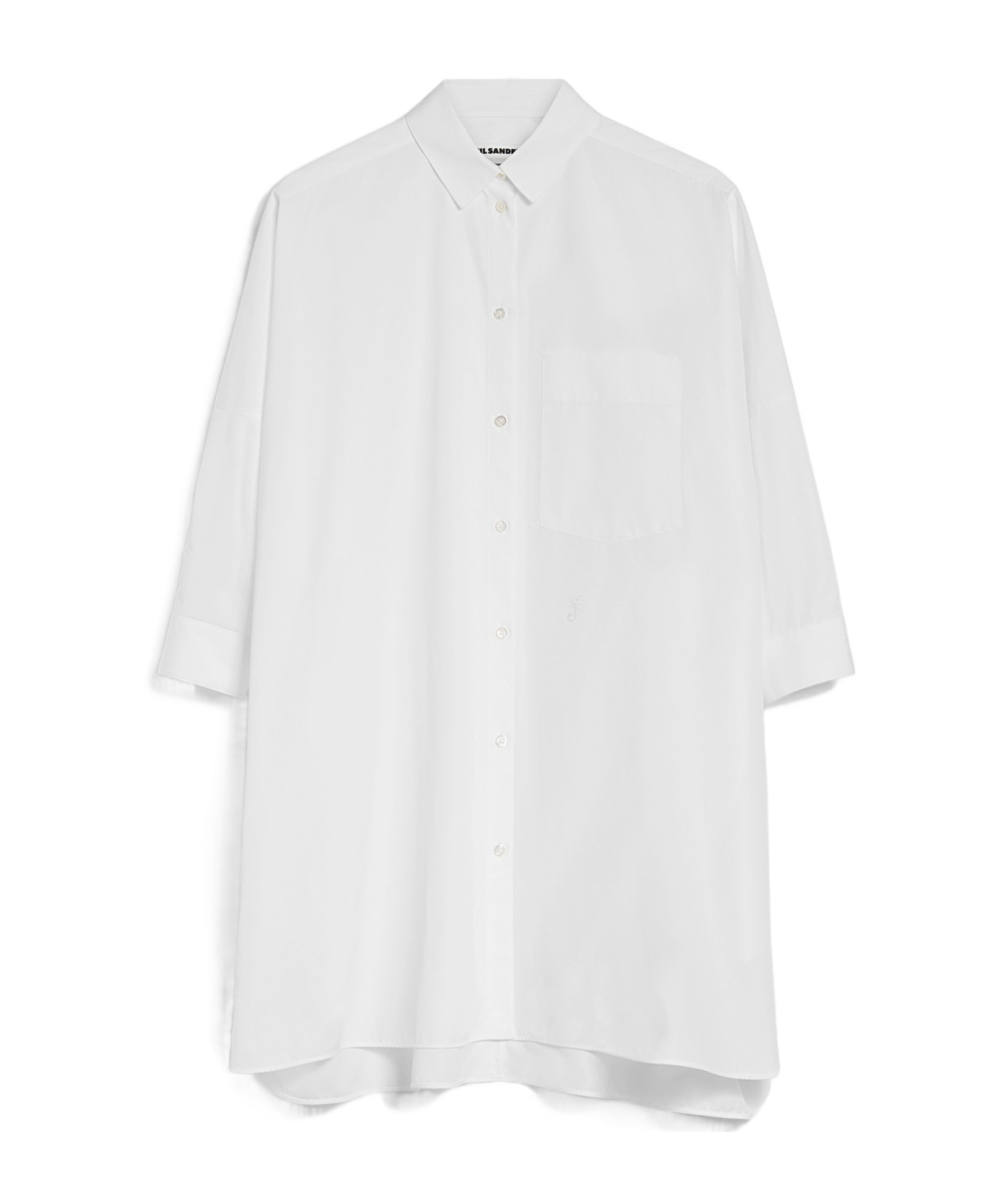 Jil Sander Shoulder Shirt In White