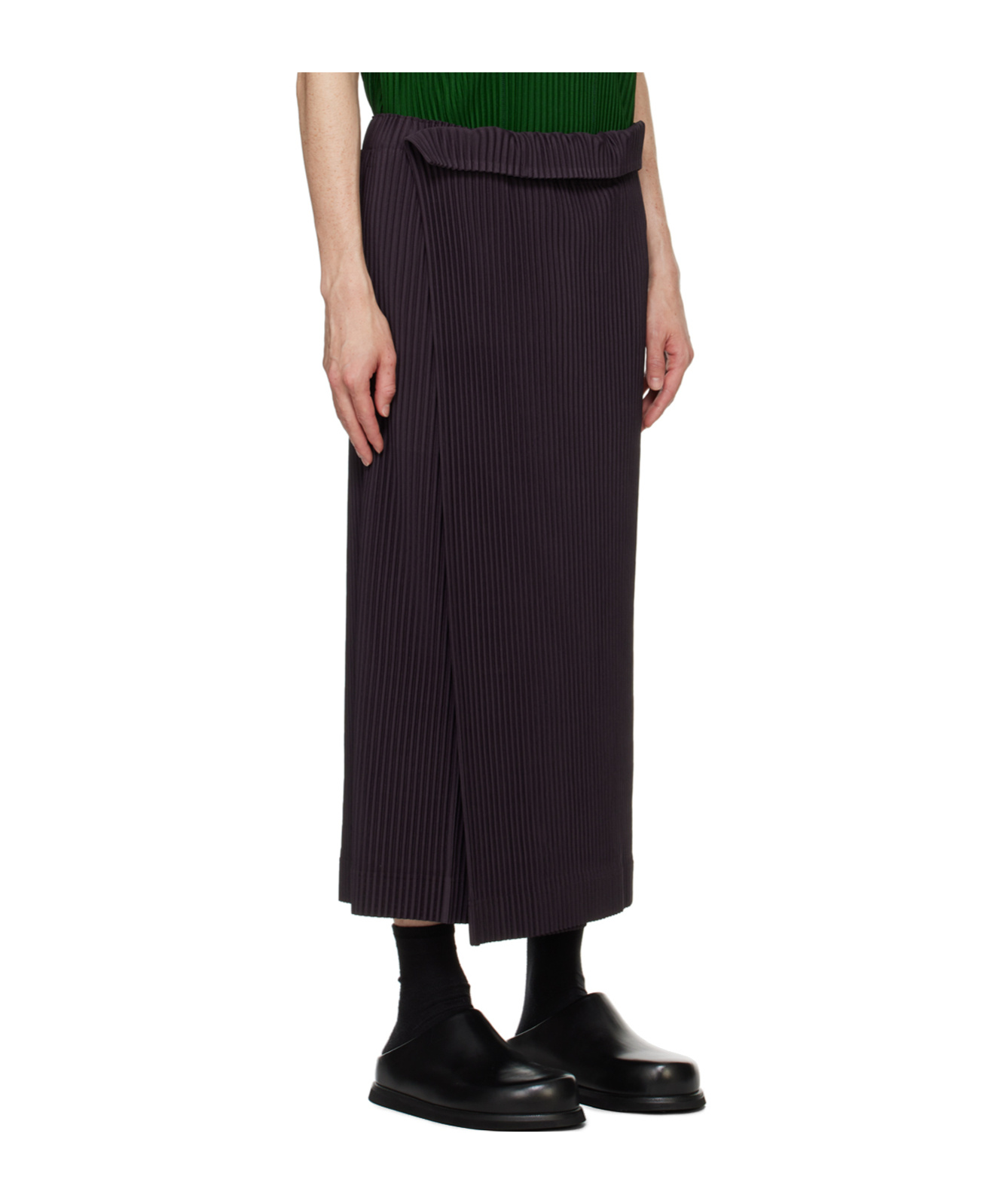 Issey Miyake Purple Rb Color Palette 1 Trousers In Black