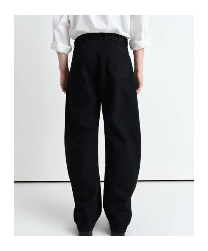 Lemaire Twisted Belt Pants In Black