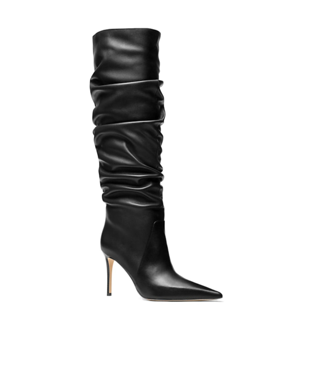 Michael Michael Kors Slouchy Pointed-toe Boots In Animal Print