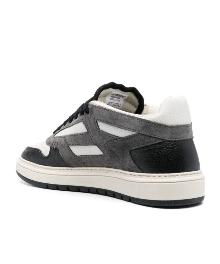 Represent Round Head Lacing Casual Sneakers In White