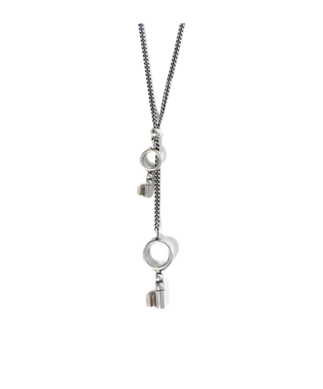 Ann Demeulemeester Pama Key Necklace In Metallic