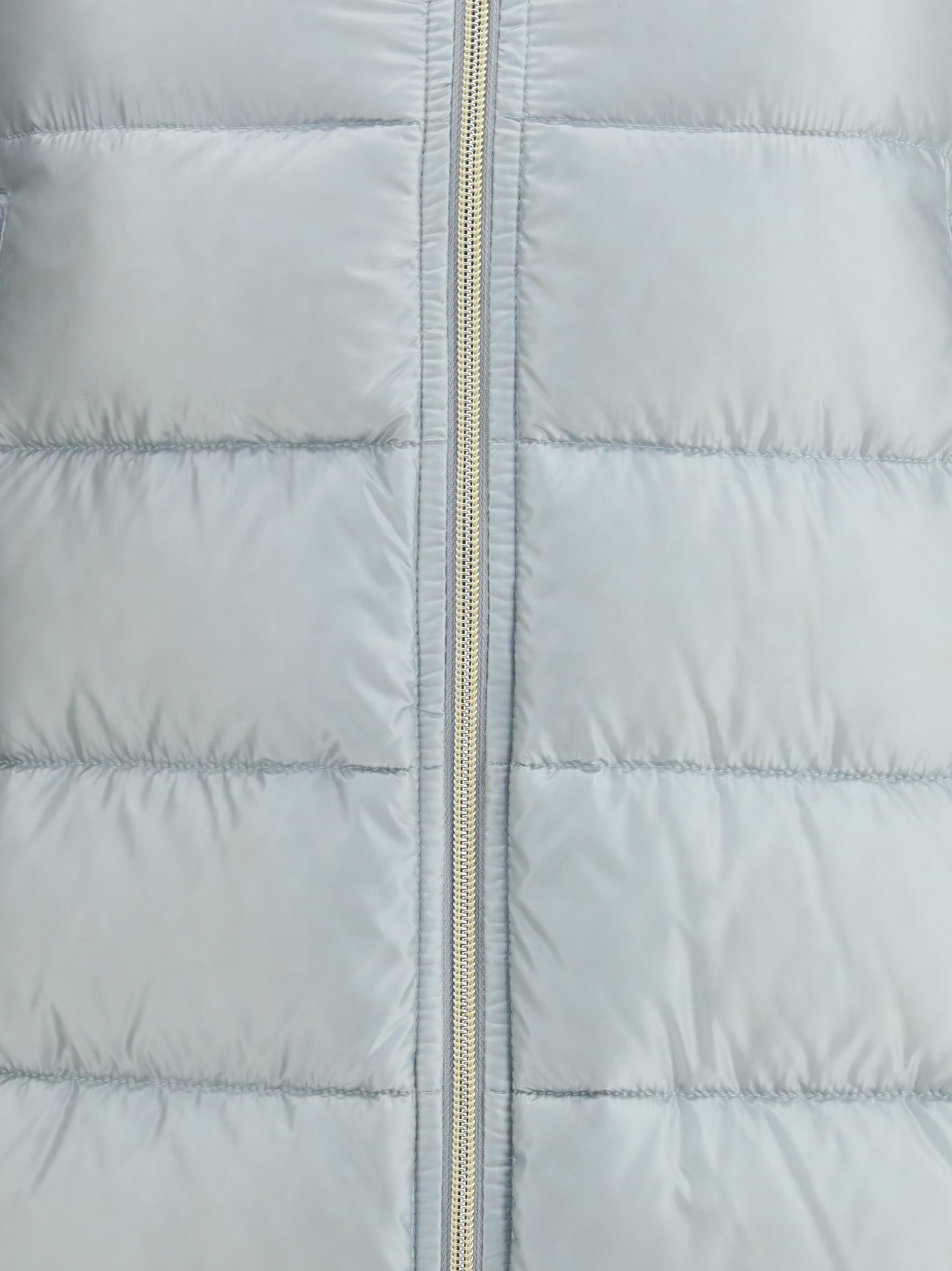 Herno Cleofe High Neck Crop-sleeved Coat In Blue