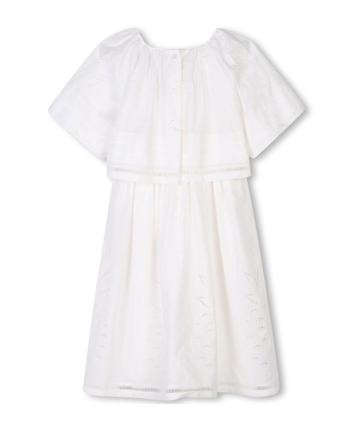 Chloé Round-neck Dress In White