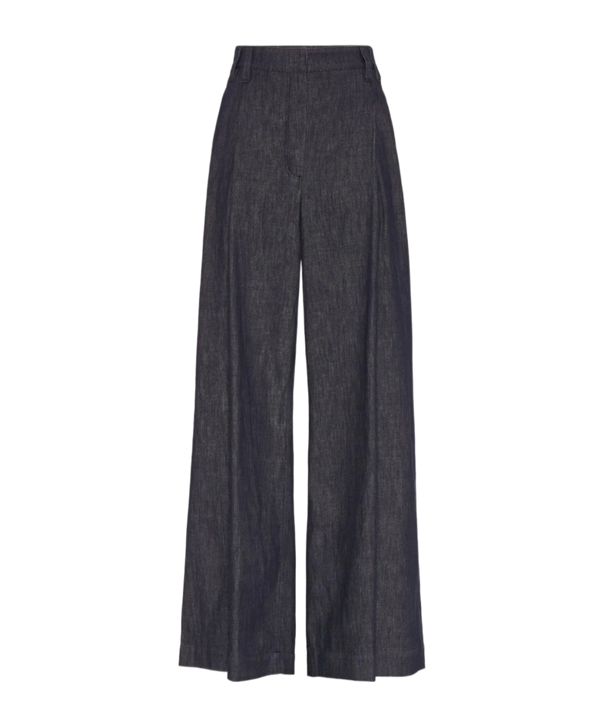Shop Brunello Cucinelli Wide-leg Jeans In Black