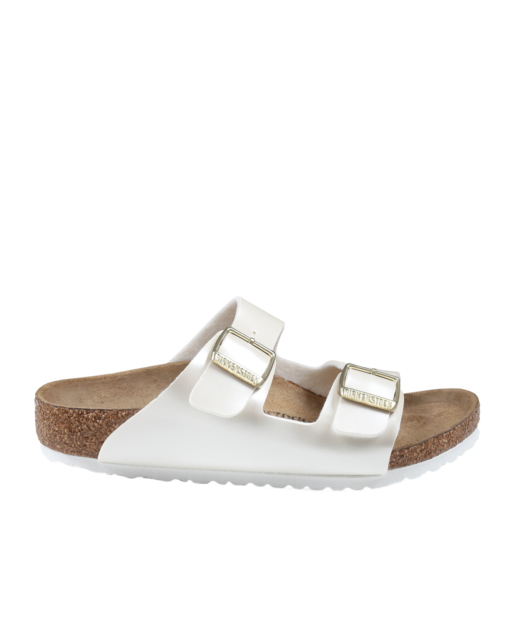 Birkenstock Round Toe Sandals In White
