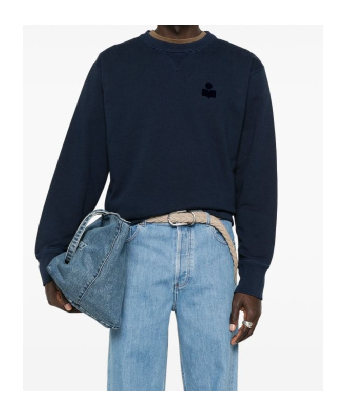 Isabel Marant Mike Sweatshirt In Navy Blue