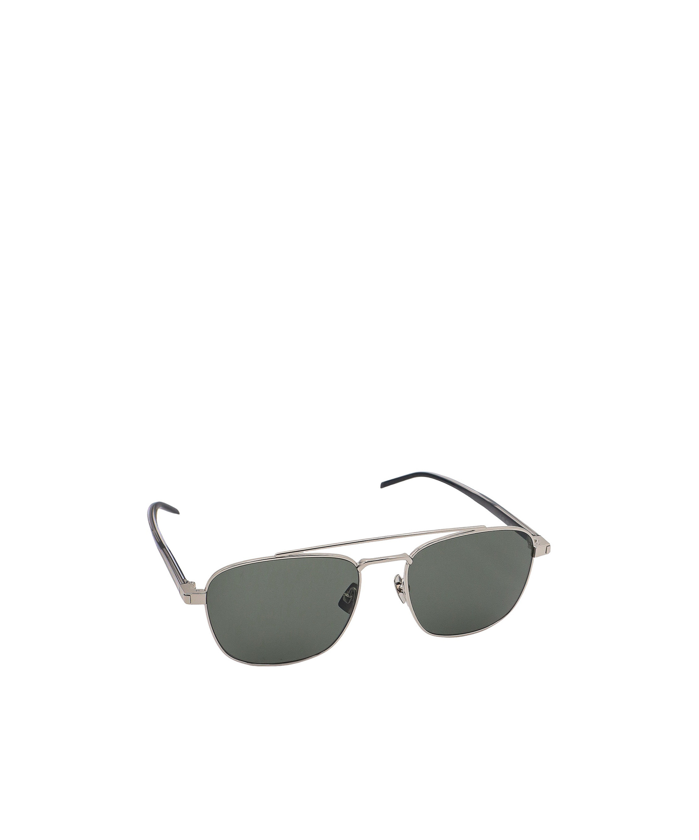 Saint Laurent Metal-frame Sunglasses In Gray