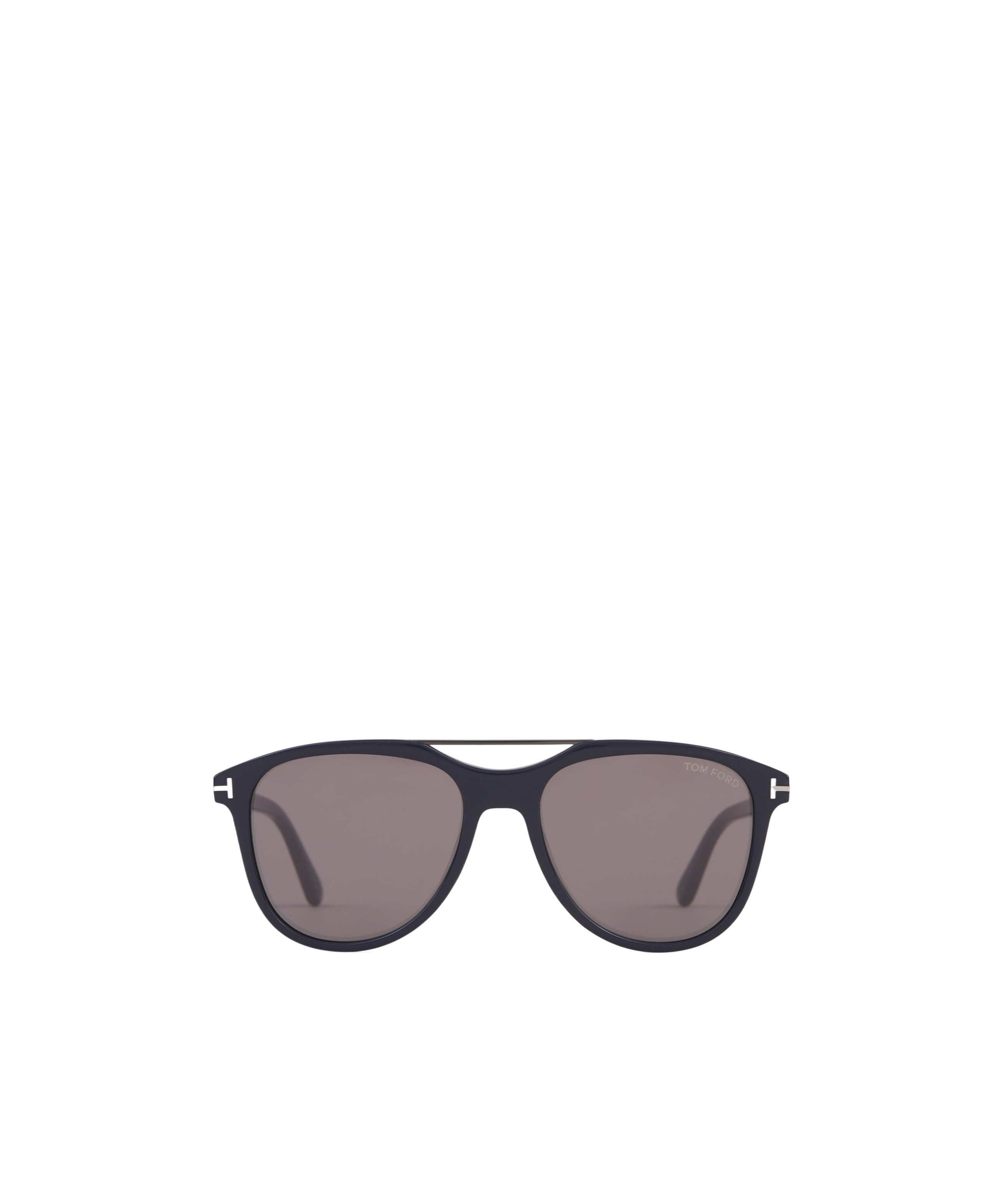 Tom Ford Eyewear Damian Pilot Frame Double Bridge Sunglasses In Gray