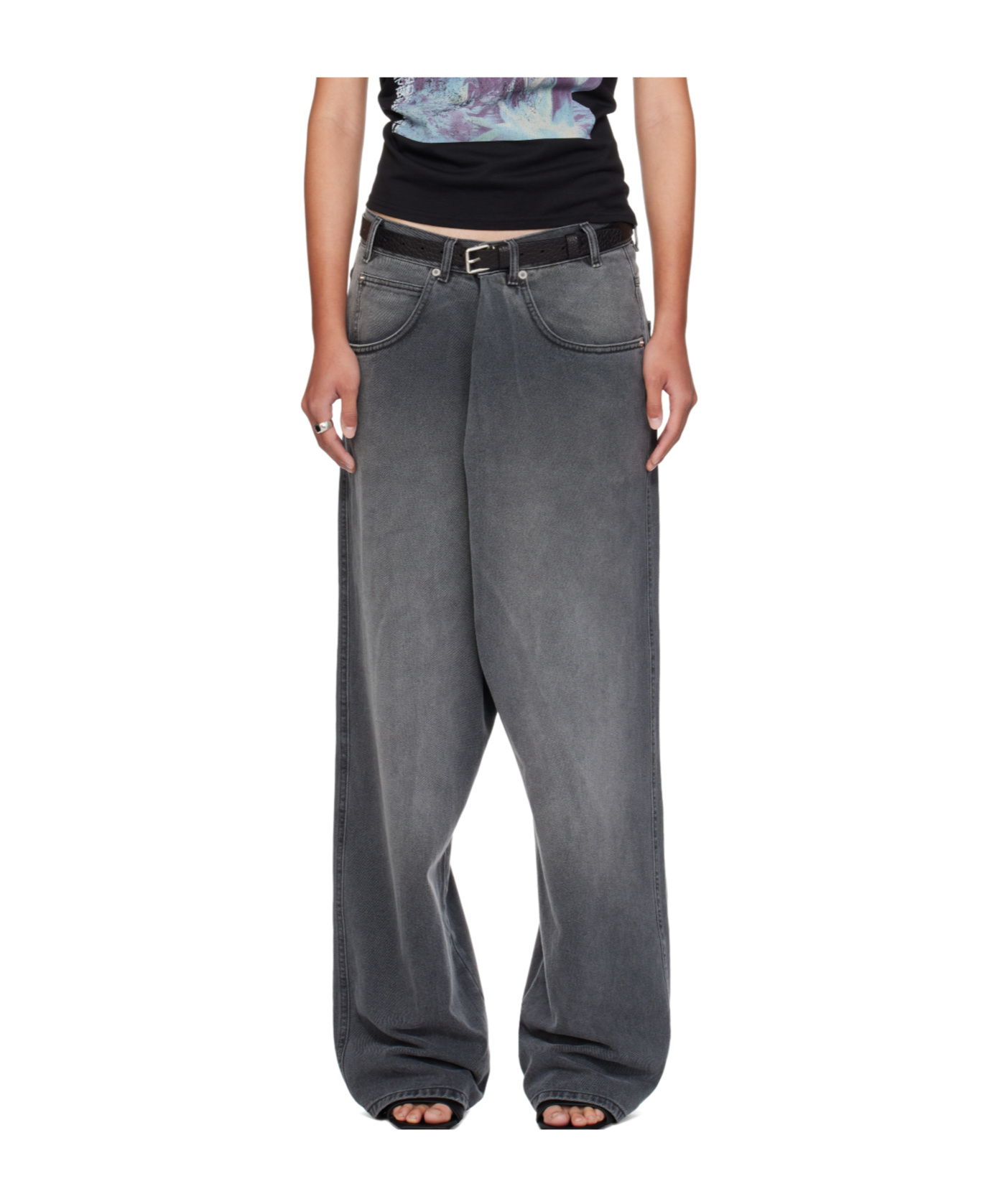 Lu'u Dan Kriss Kross Jeans In Gray