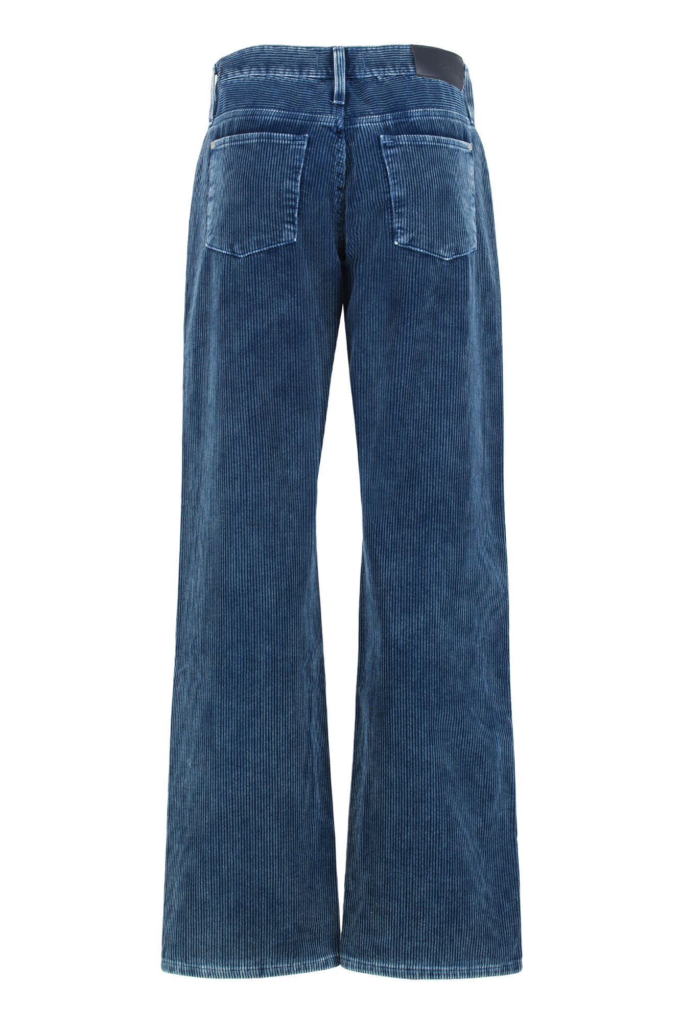 7 For All Mankind Button-fastening Corduroy Trousers In Blue