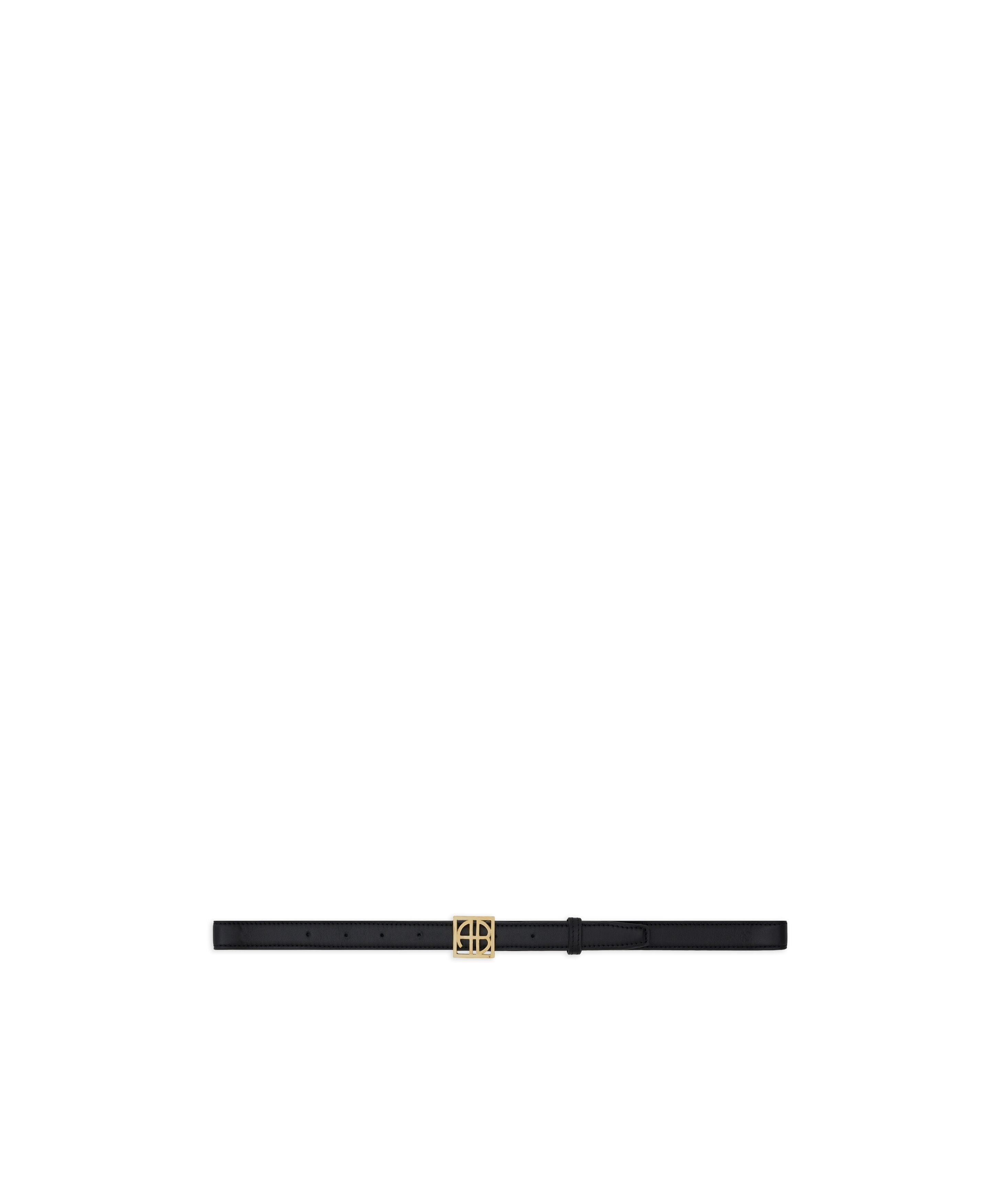 Shop Anine Bing Monogram Belt In Black