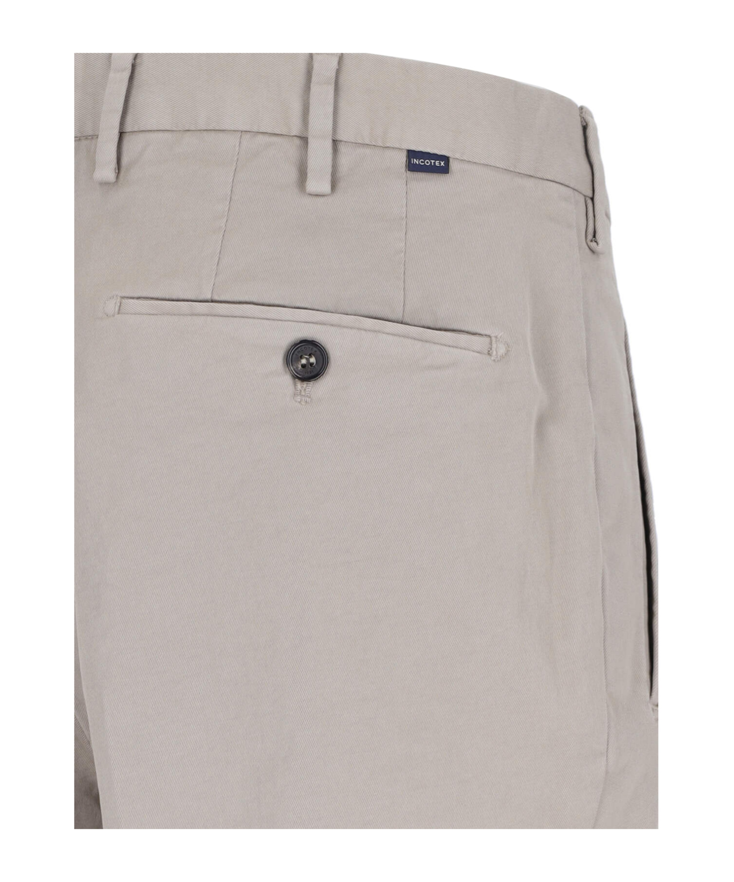 Incotex Classic Pants In Nude