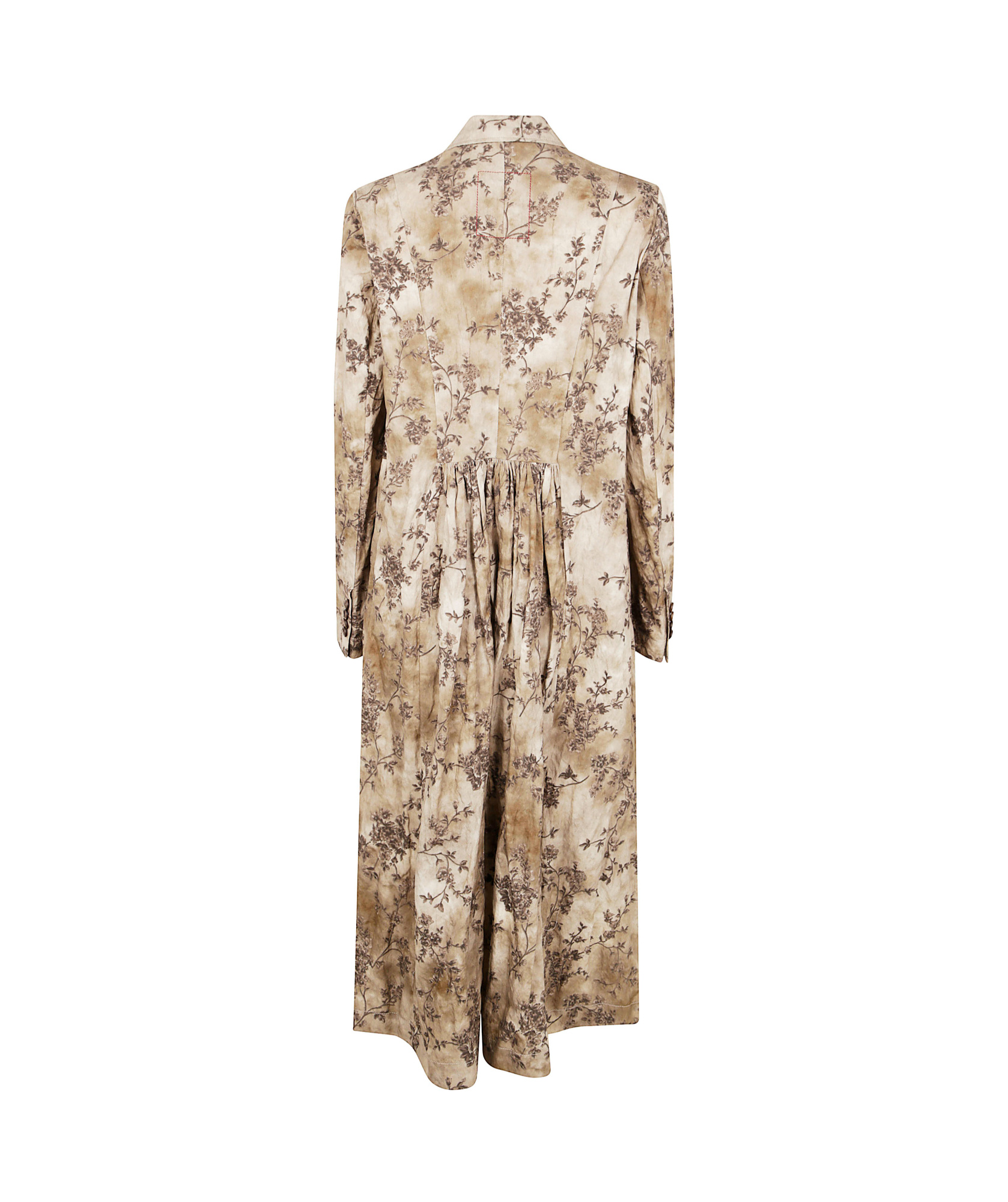 Uma Wang Double-breasted Coat In Dirty White Grey