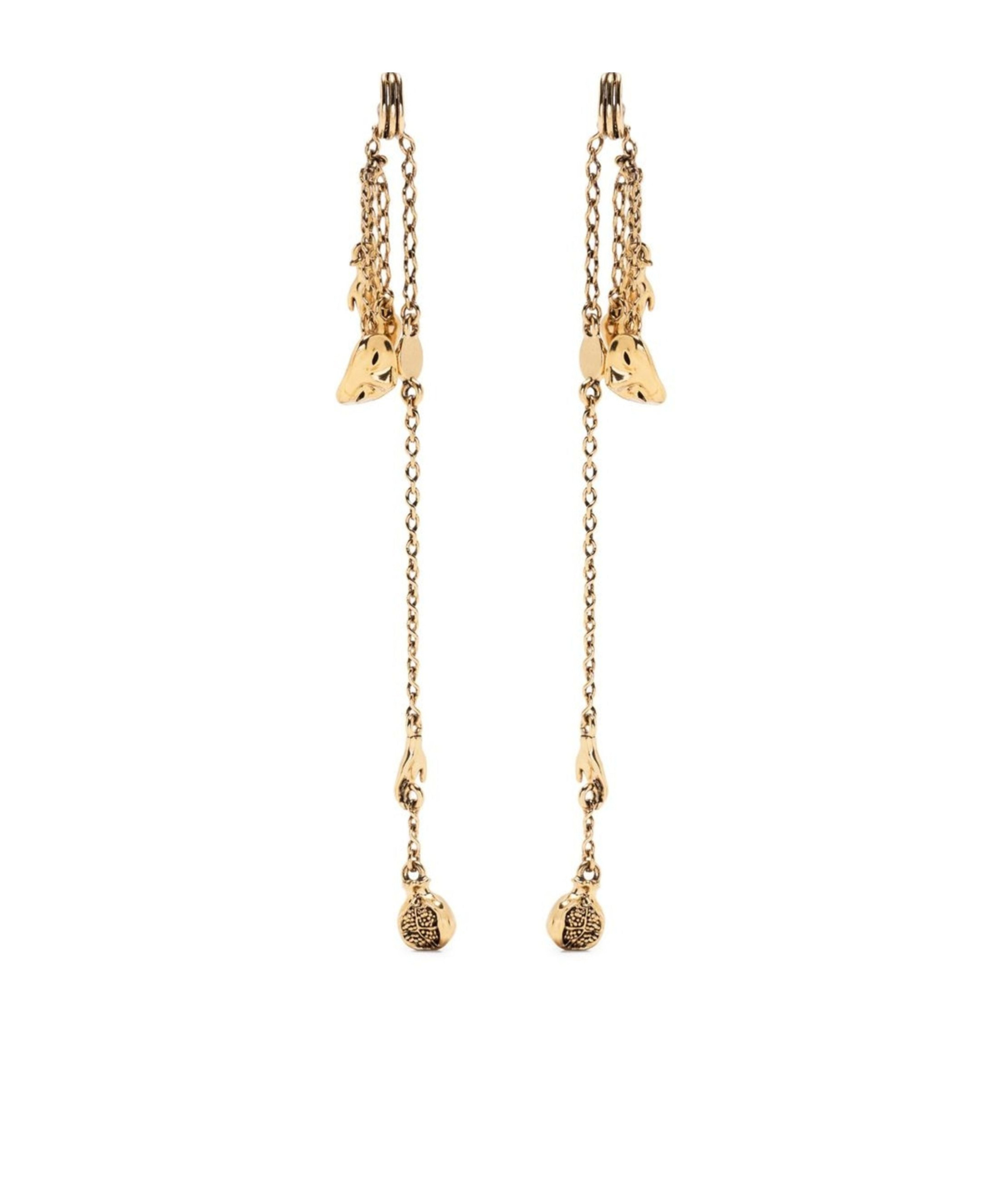 Lemaire Pendants Drop Earrings In Yellow
