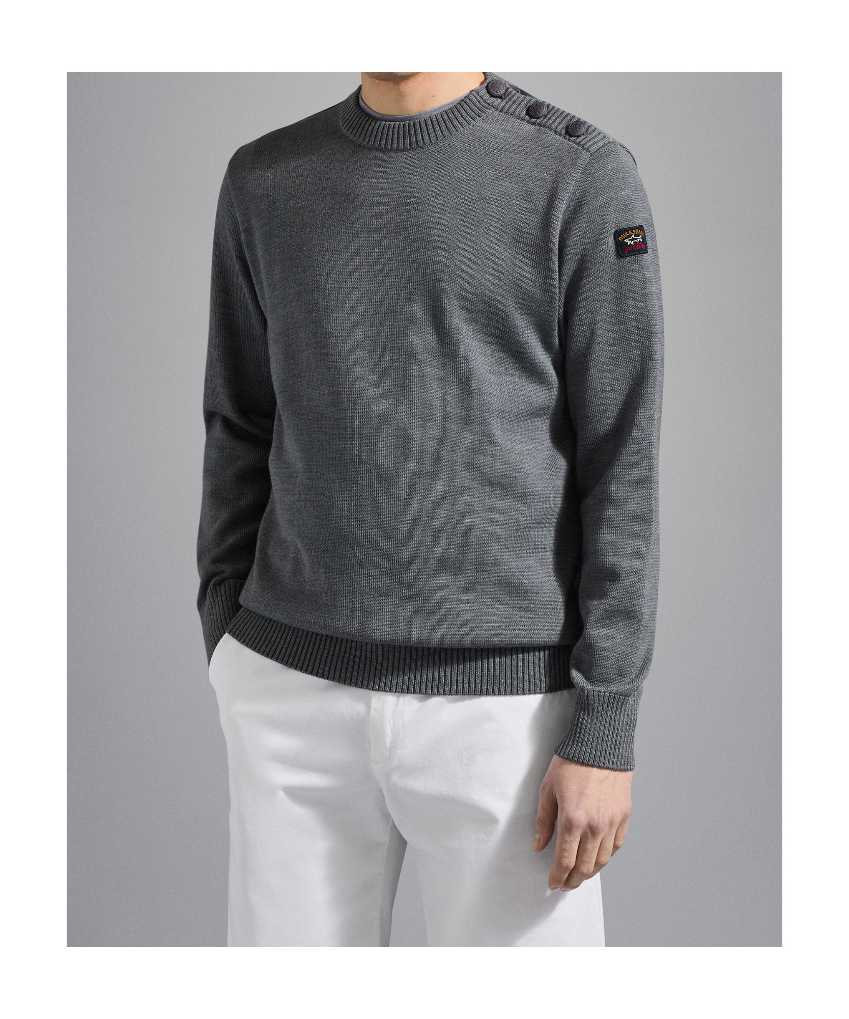 PAUL & SHARK LOGO-PATCH SWEATSHIRT