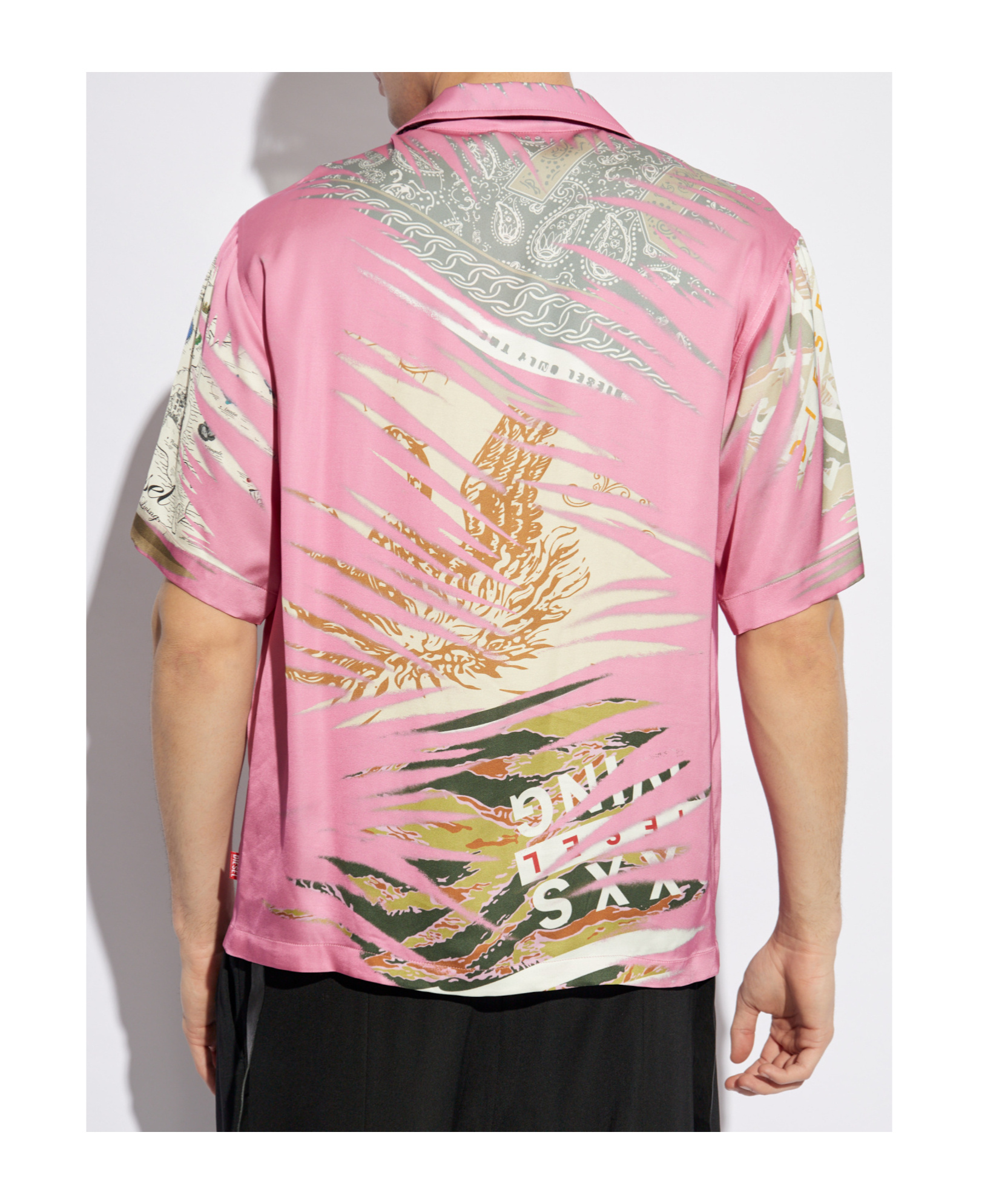 Diesel Short-sleeved Shirt In Pink