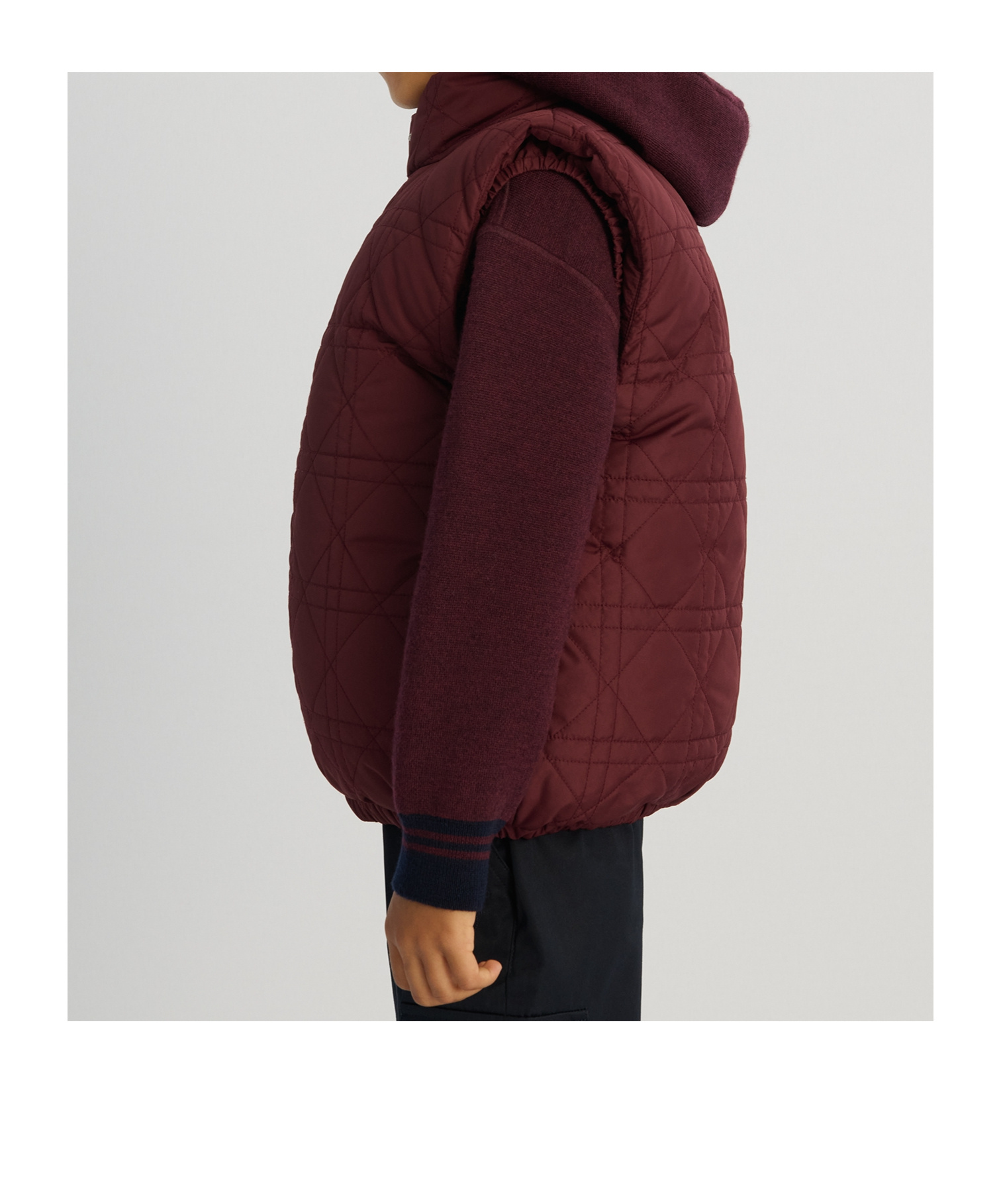 Dior Sleeveless Down Jacket In Red