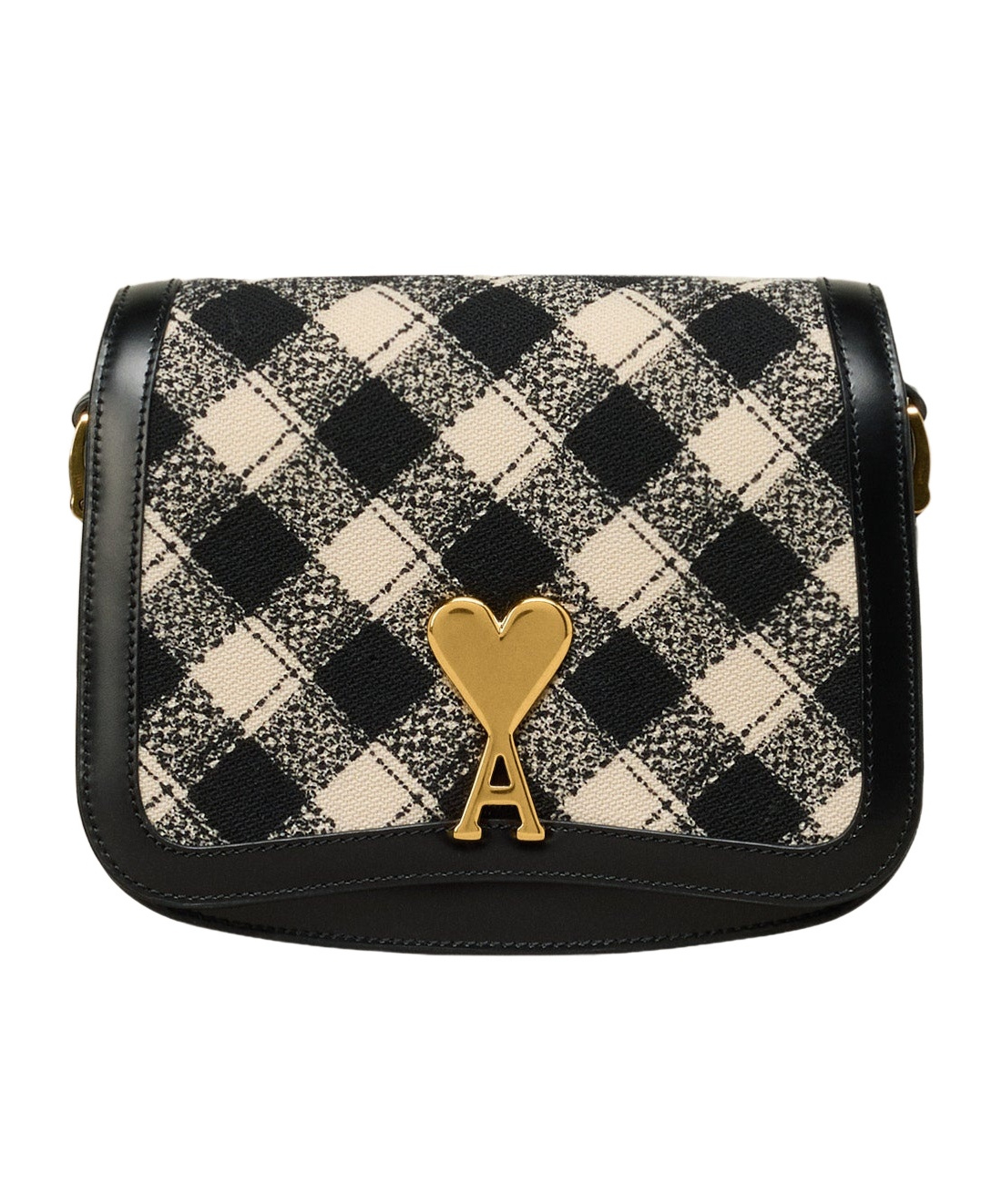 Ami Alexandre Mattiussi Logo Shoulder Bag In Black