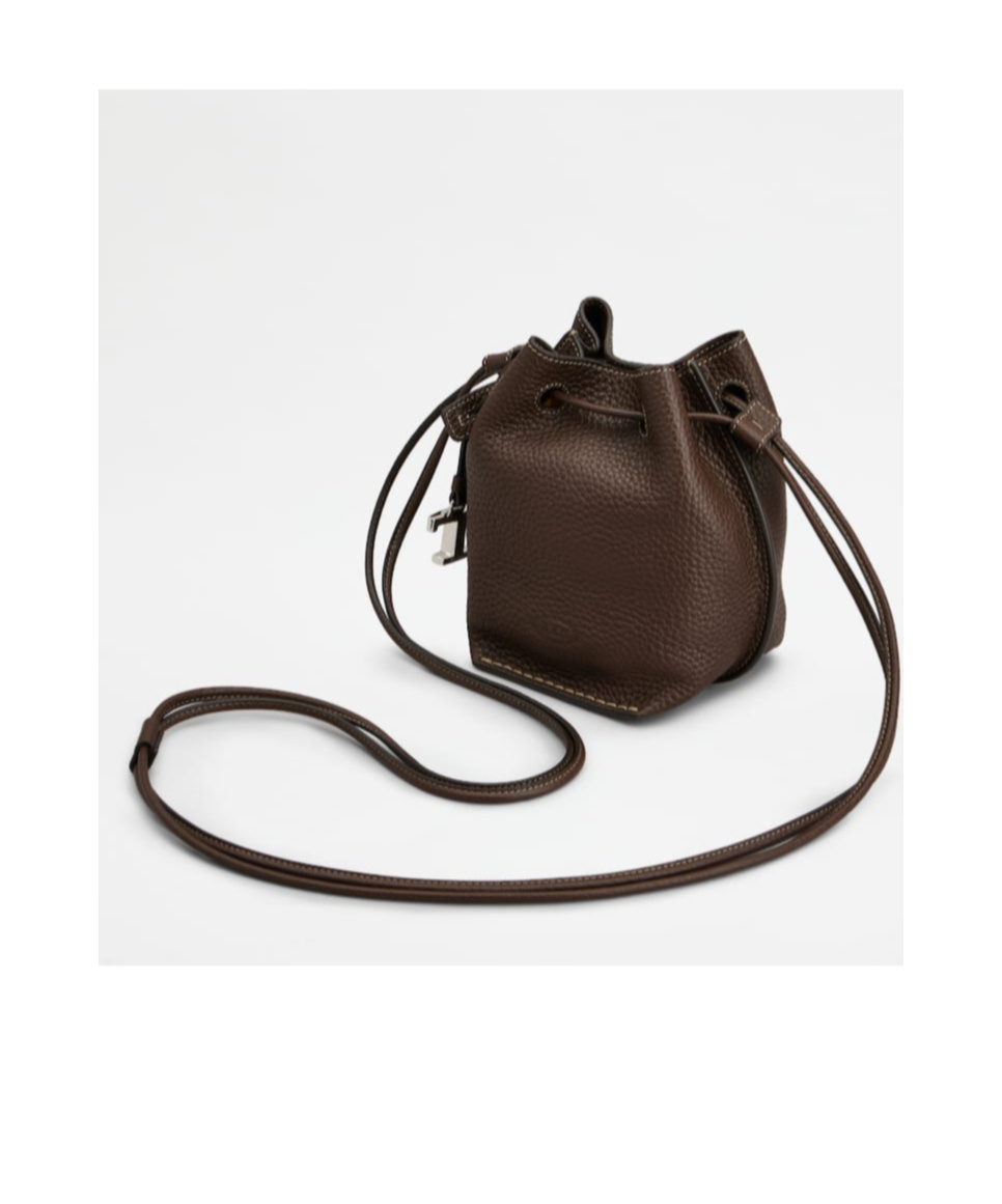 Tod's Drawstring Shoulder Bag In Brown