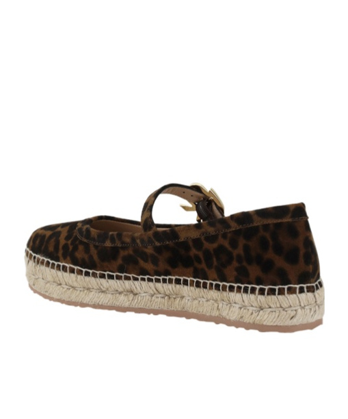 Gianvito Rossi Leopard-print Suede Espadrilles In Black