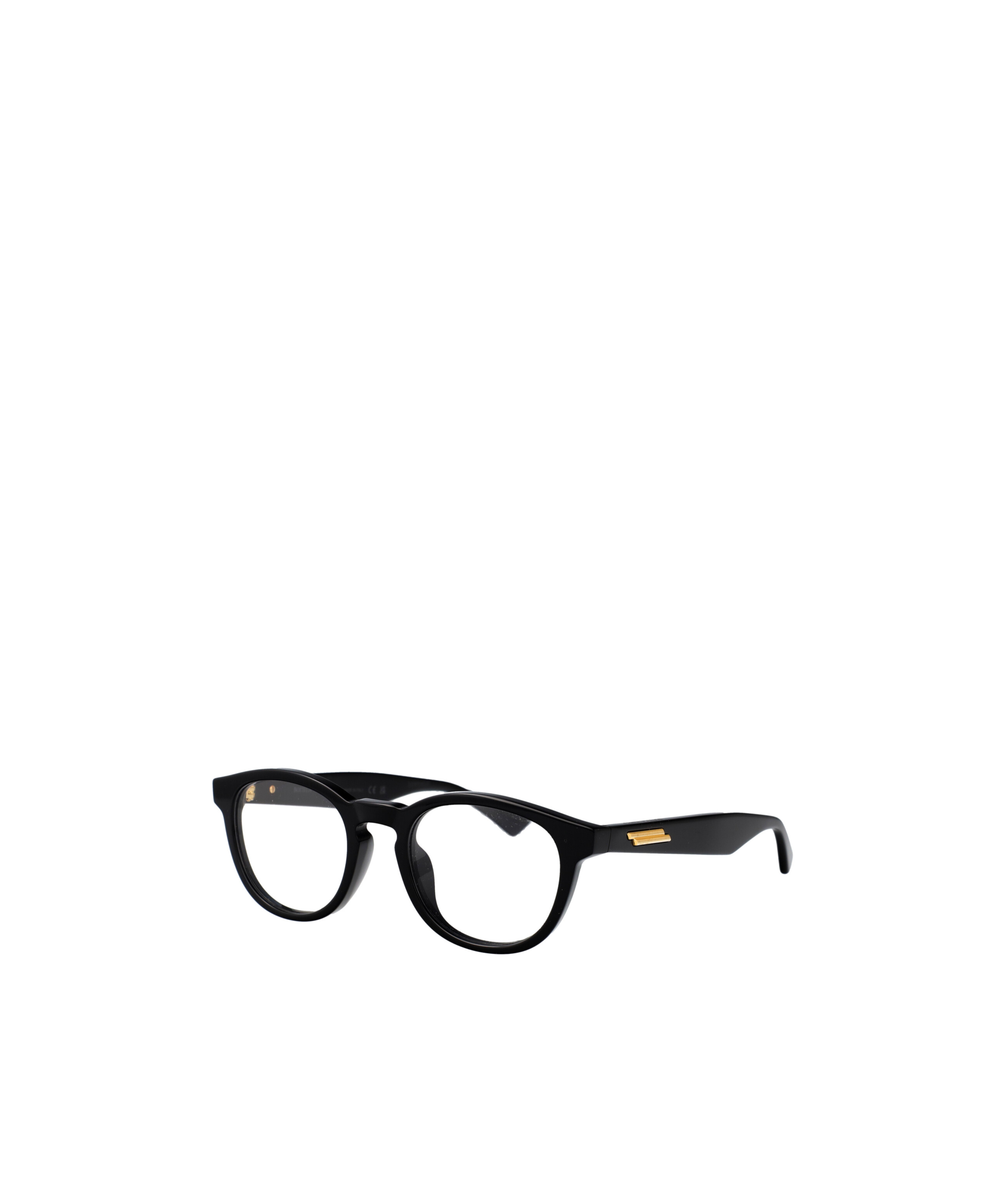 Bottega Veneta Eyewear Round Frame Glasses In Black