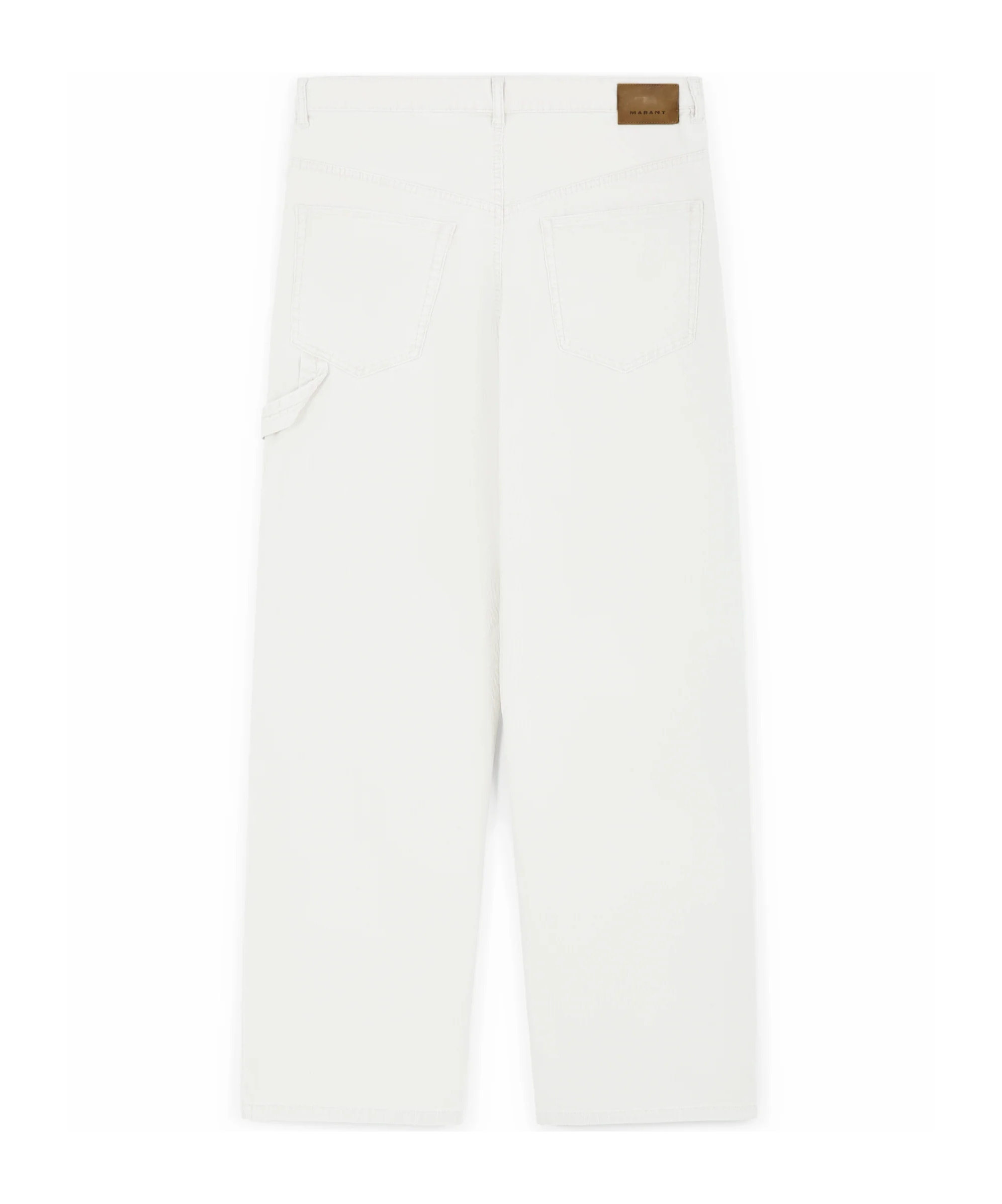 Isabel Marant Belt Loop Casual Pants In White