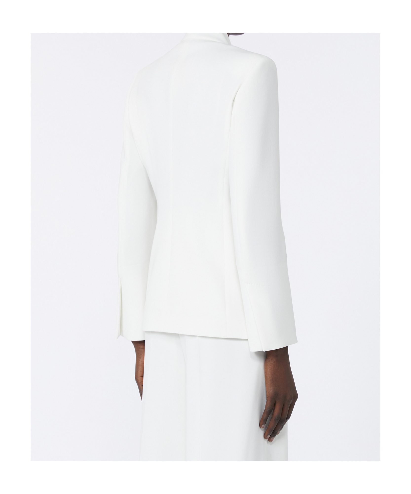Max Mara Ghiotto Open-front Blazer With Knotted Sashes In White