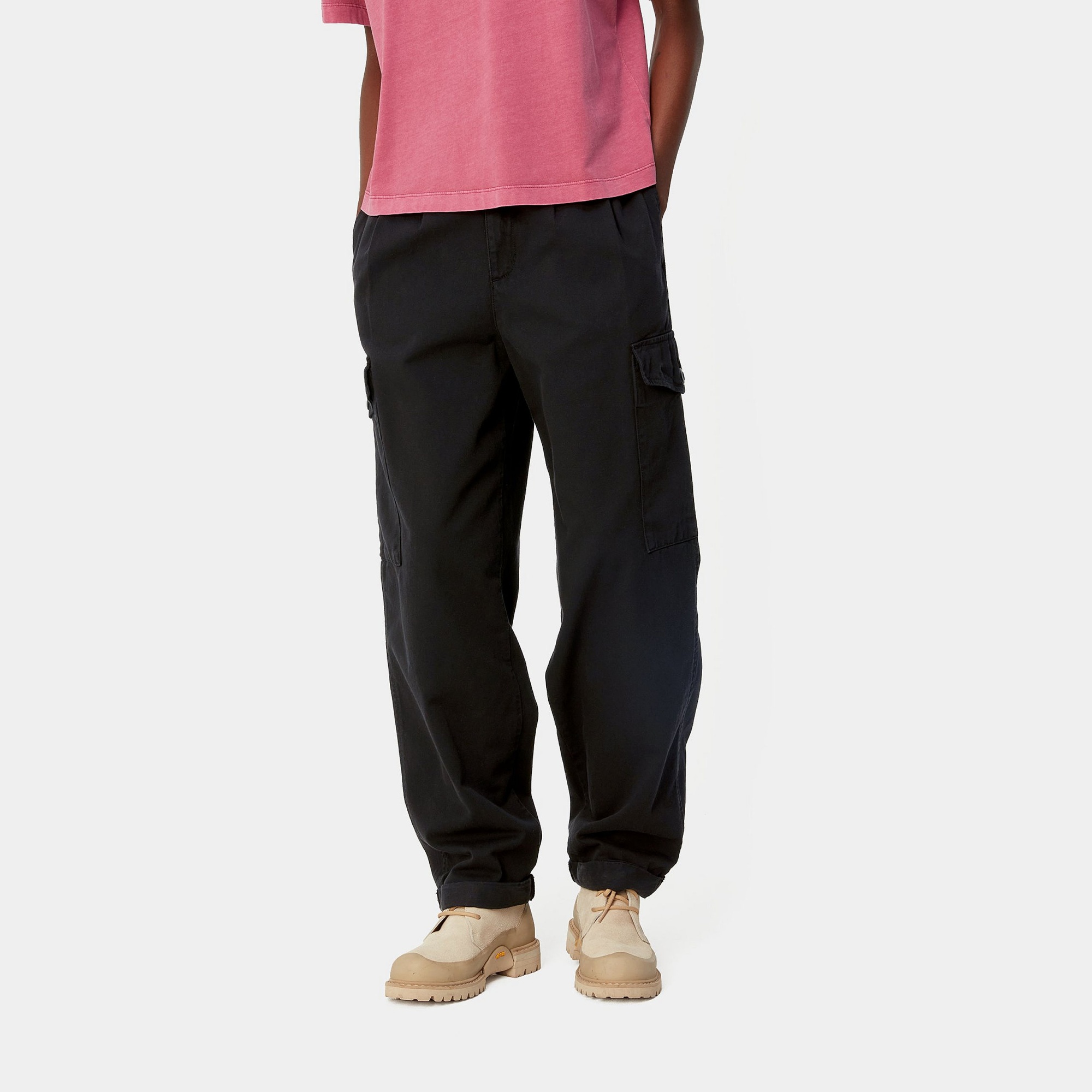 Carhartt Collins Organic Cotton Trousers In Black