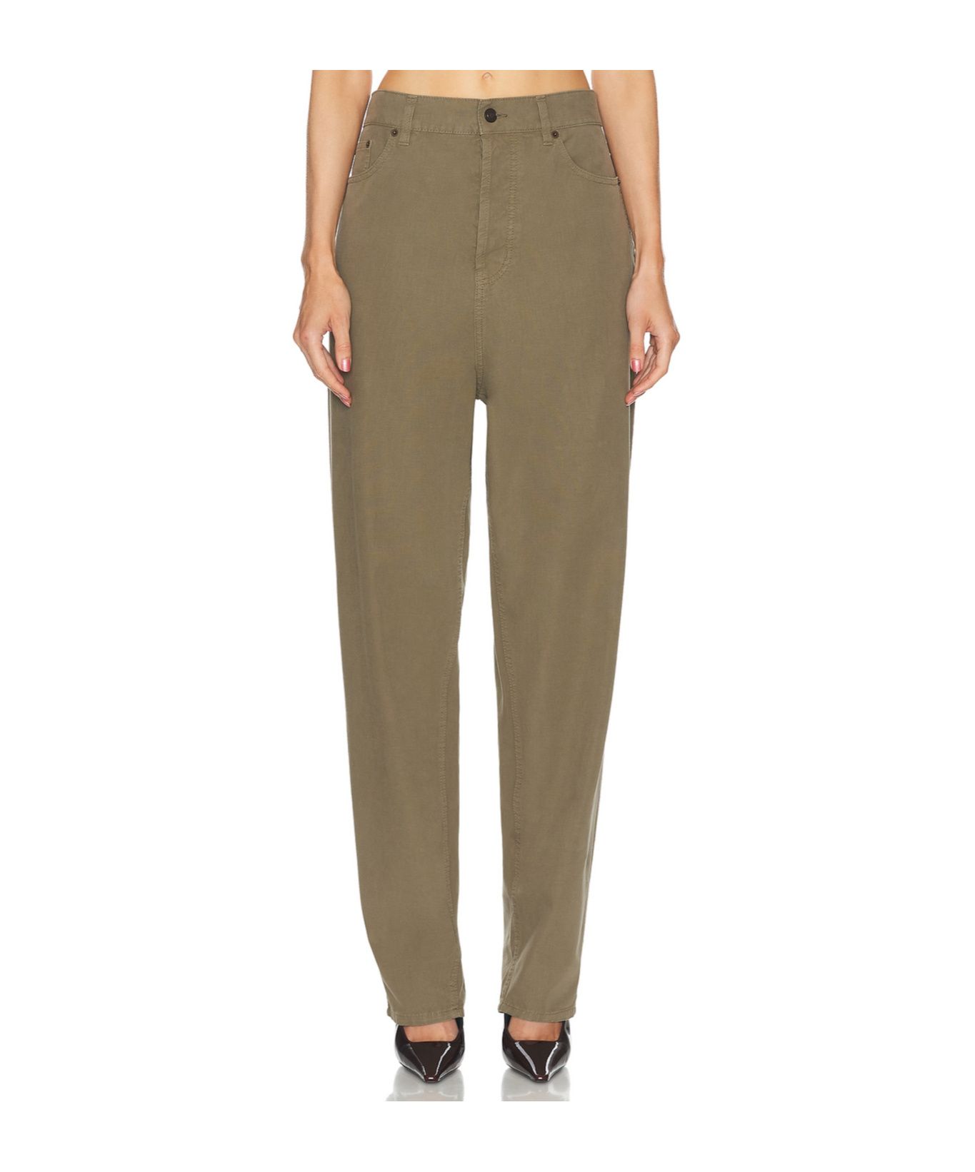 Saint Laurent Tapered Jeans In Gray