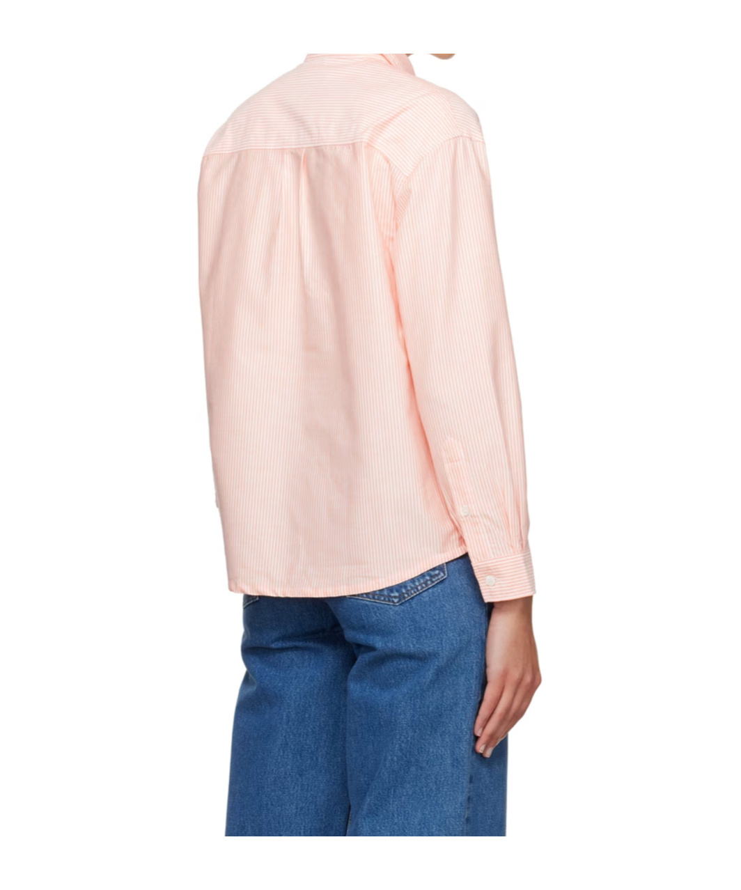Shop Apc Greg Cotton Shirt In Nude