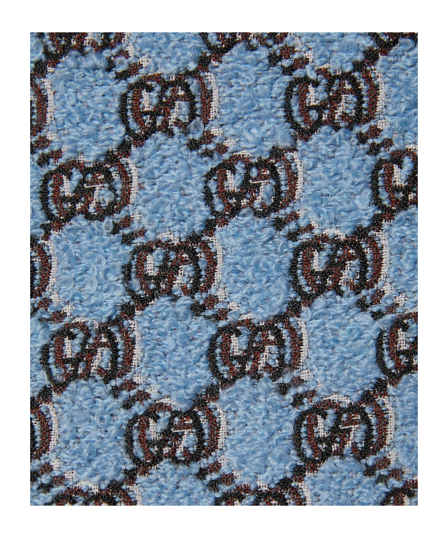 Gucci Gg Shadow Bouclé Mini Skirt In Blue