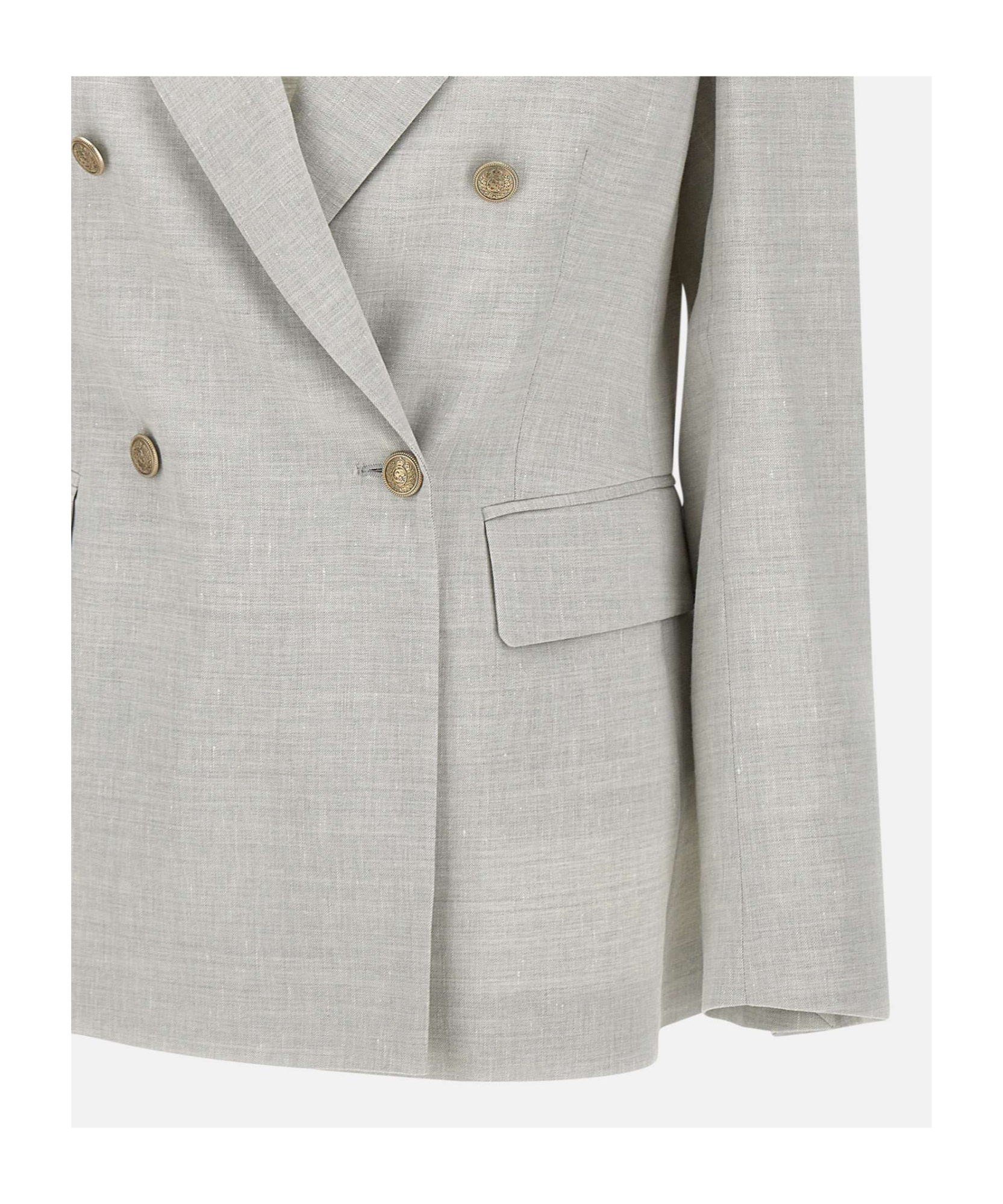 Eleventy Long Sleeve Blazer In Gray