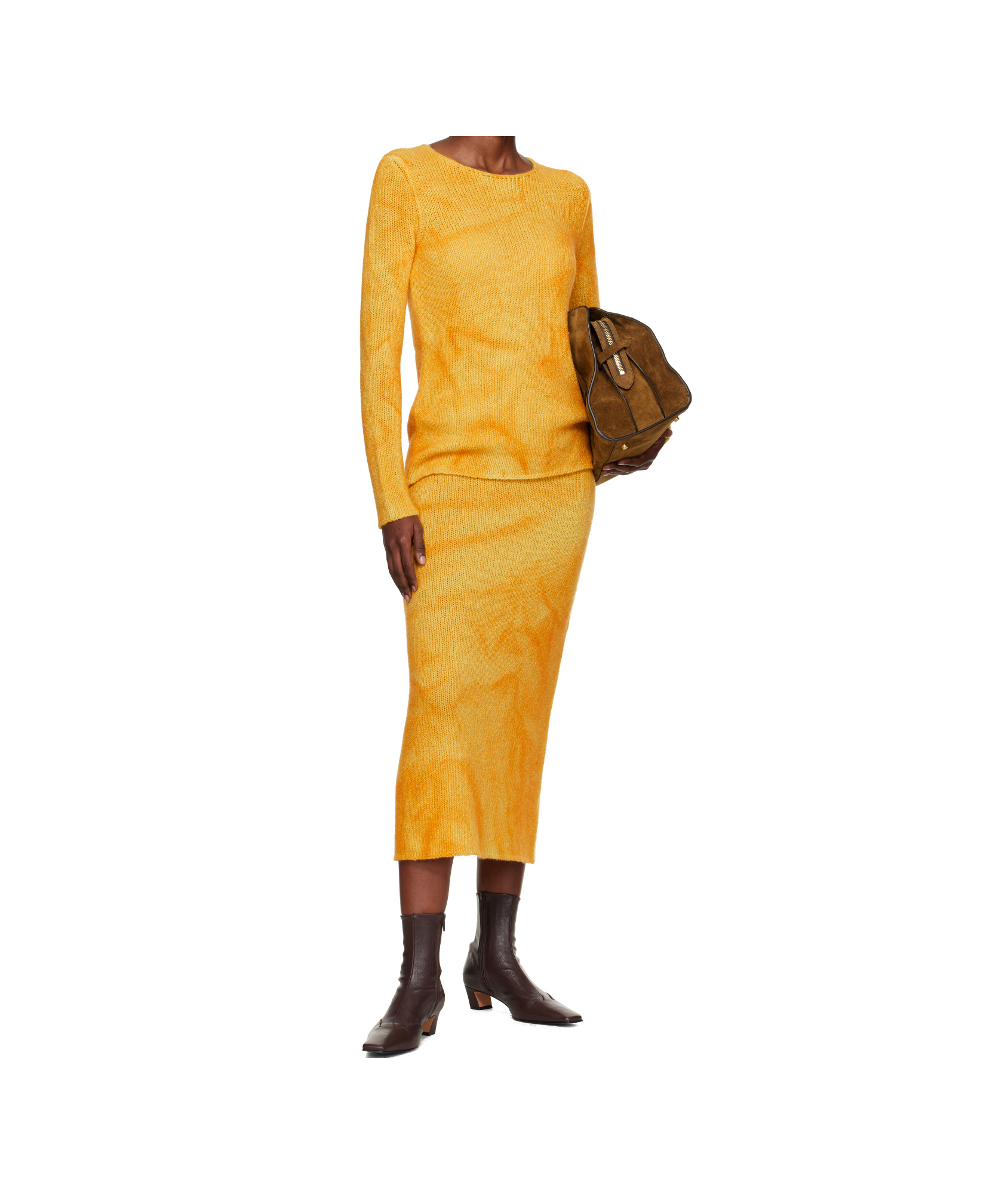 Gabriela Hearst Long Sleeve Sweater In Yellow