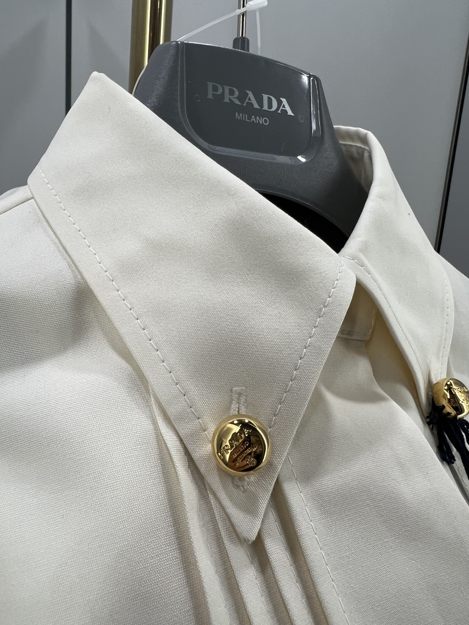 Shop Prada Short Casual Jacket In White