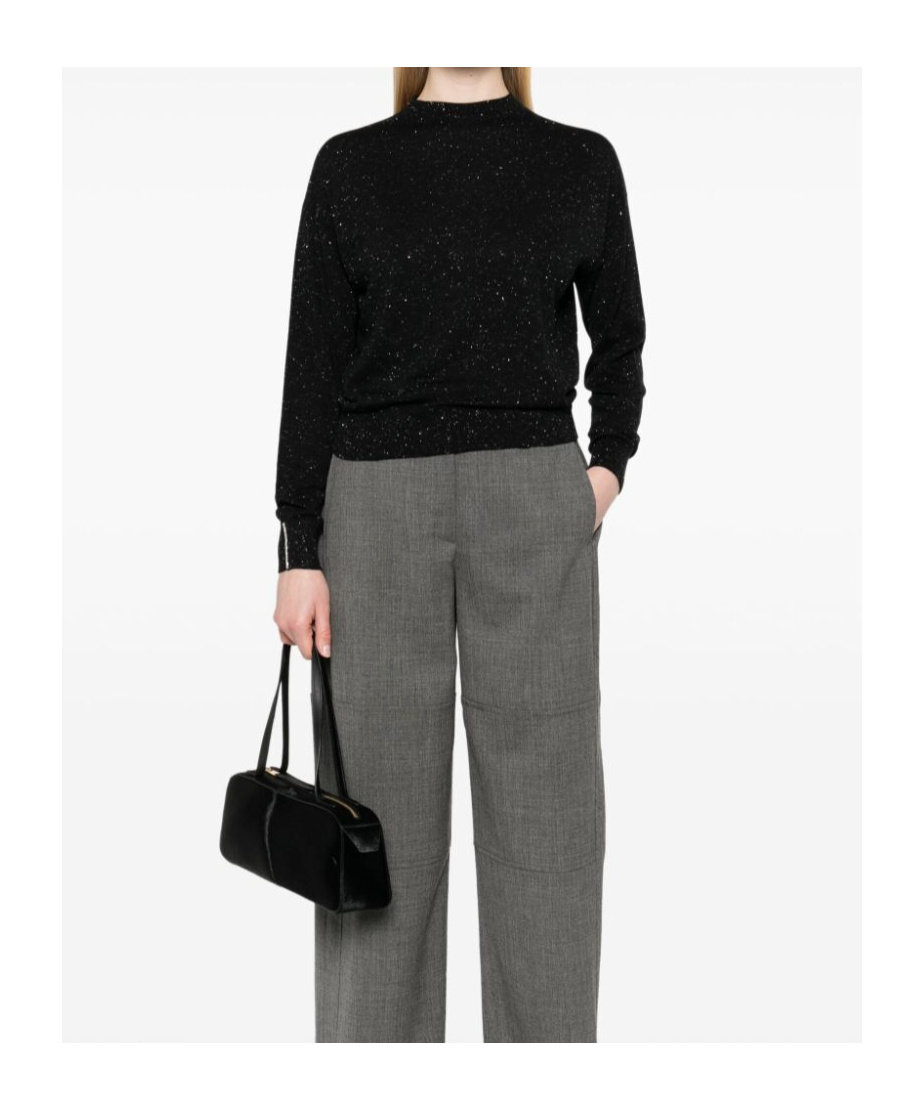 Peserico Lurex-detail Sweater In Black