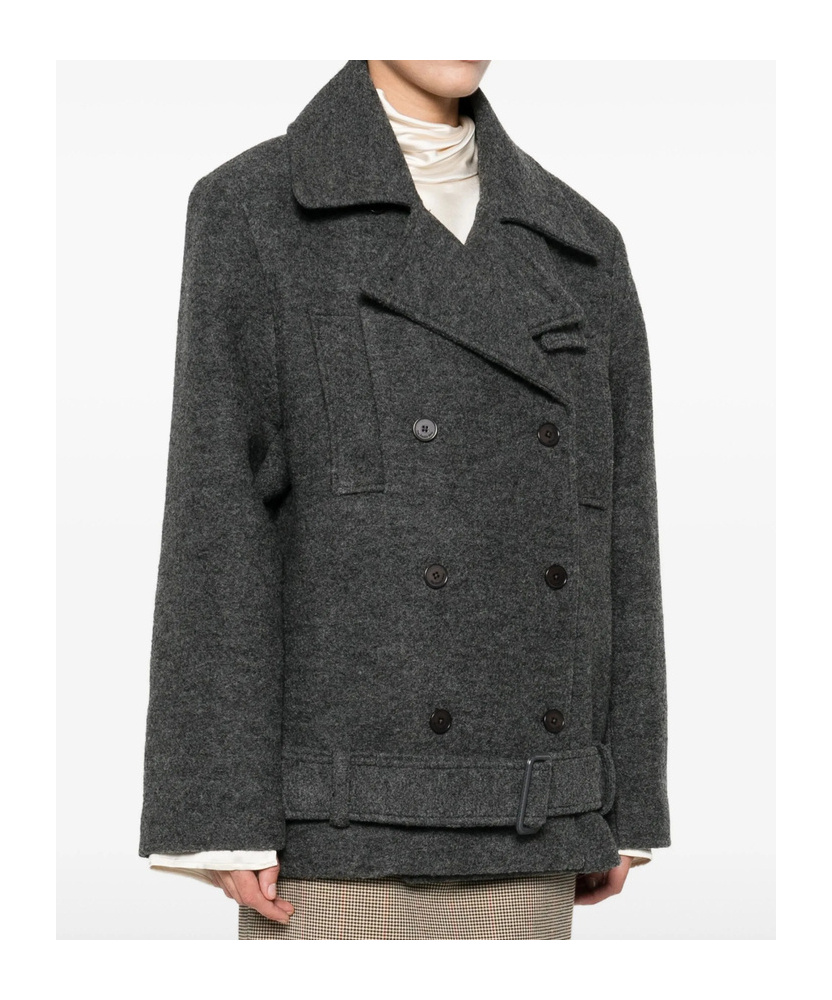 The Frankie Shop Long Sleeve Jacket In Gray