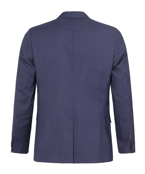 Hugo Boss Long-sleeved Blazer And Belt-loop Trouser Set In Blue