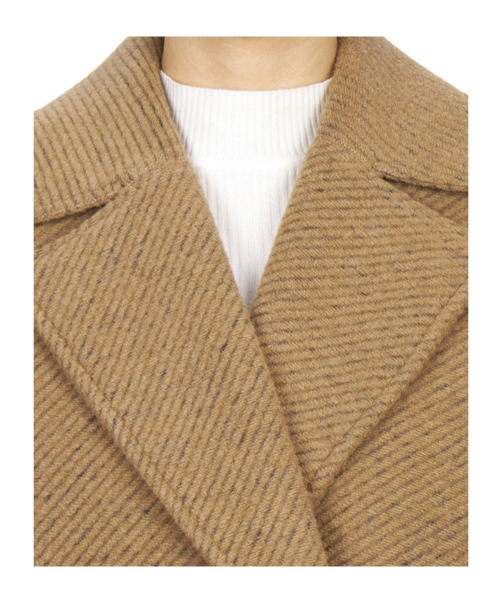 Max Mara Long-sleeved Coat In Brown