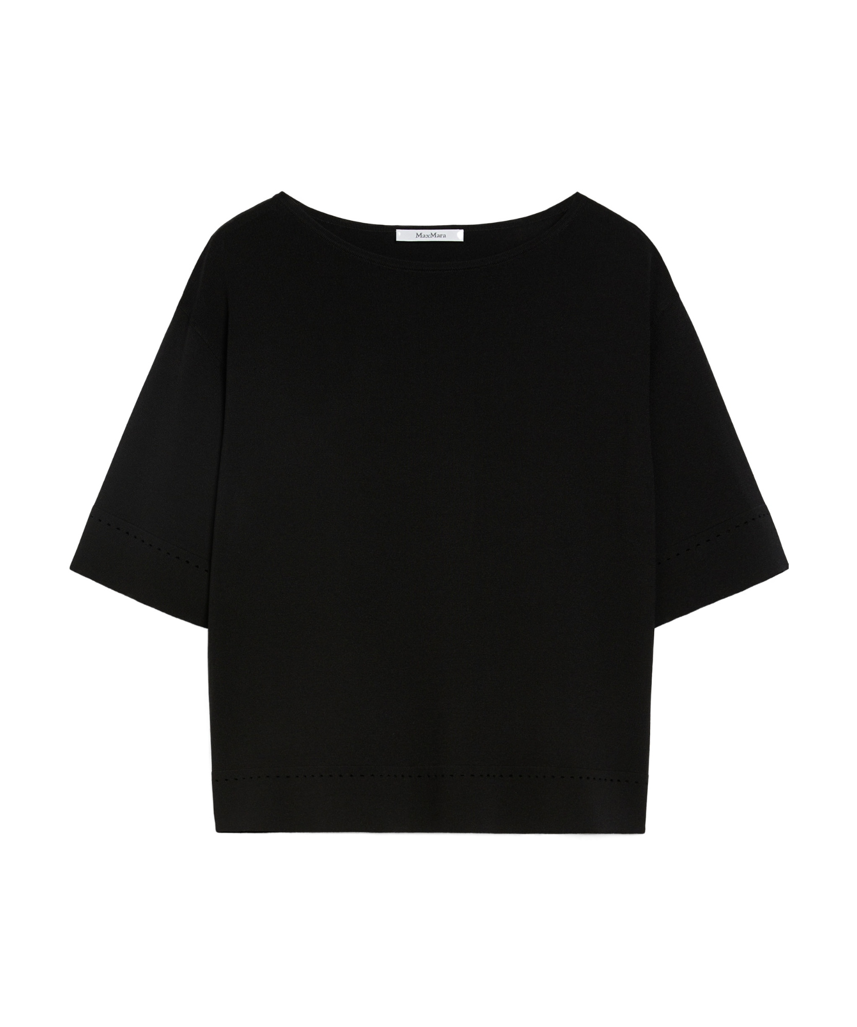 MAX MARA VISCOSE BOAT-NECK SWEATER