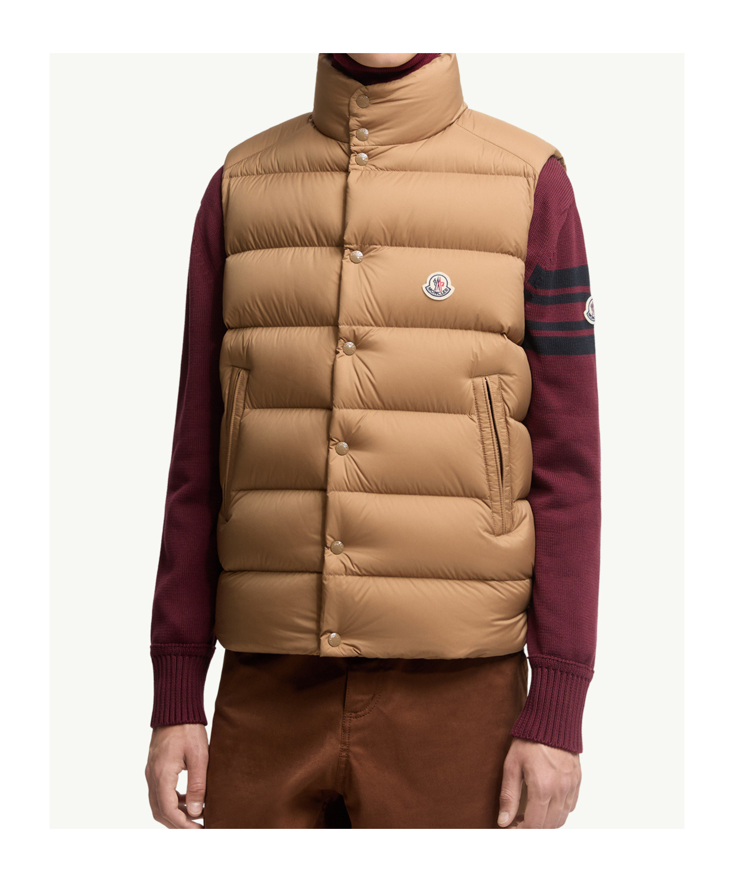 Moncler Doudoune Sans Manches Tibb In Orange